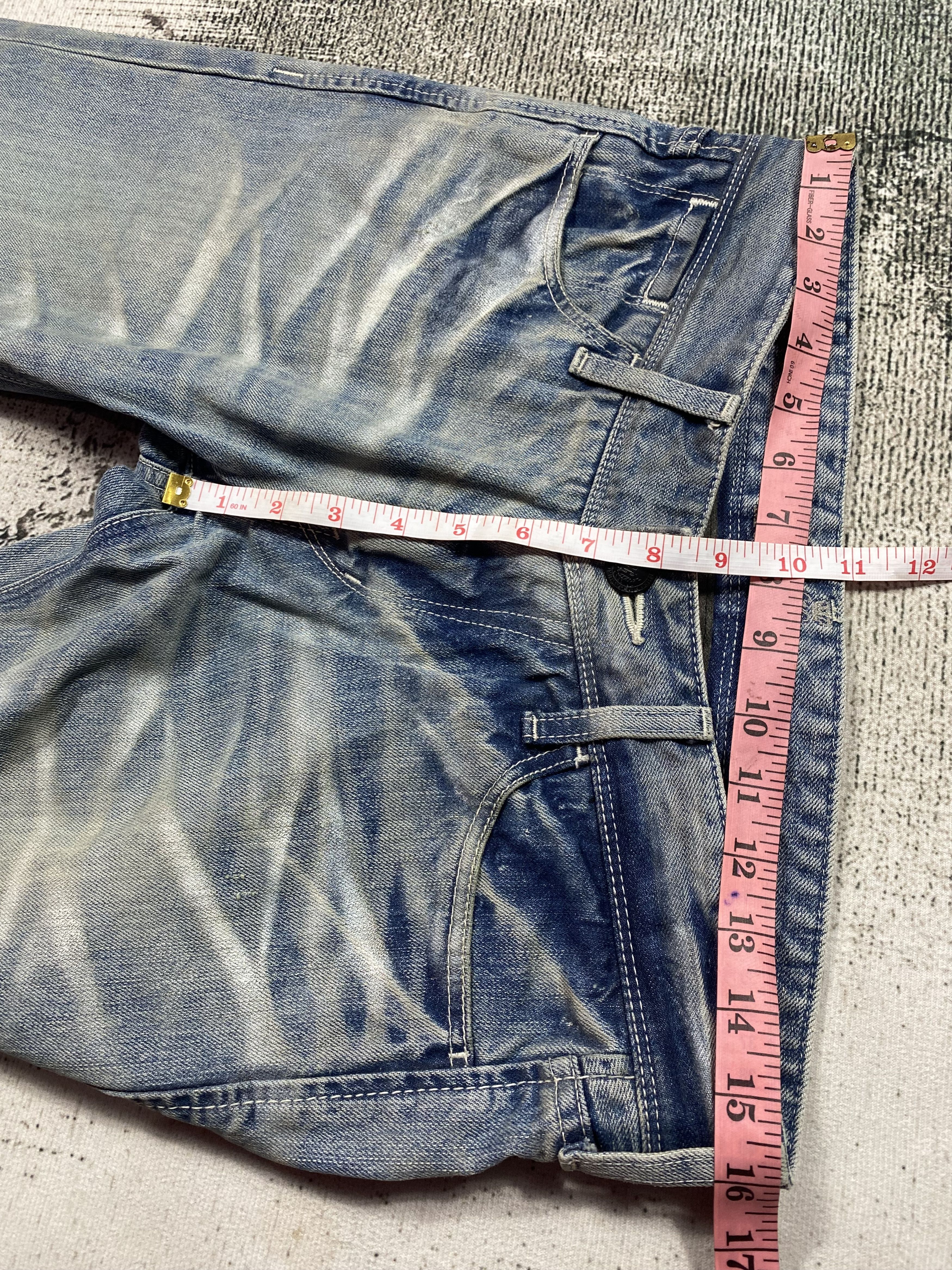 Japanese Brand RARE🔥Japanese Flare Bootcut Honeycomb Faded Low Rise Size US 32 / EU 48 - 16 Thumbnail