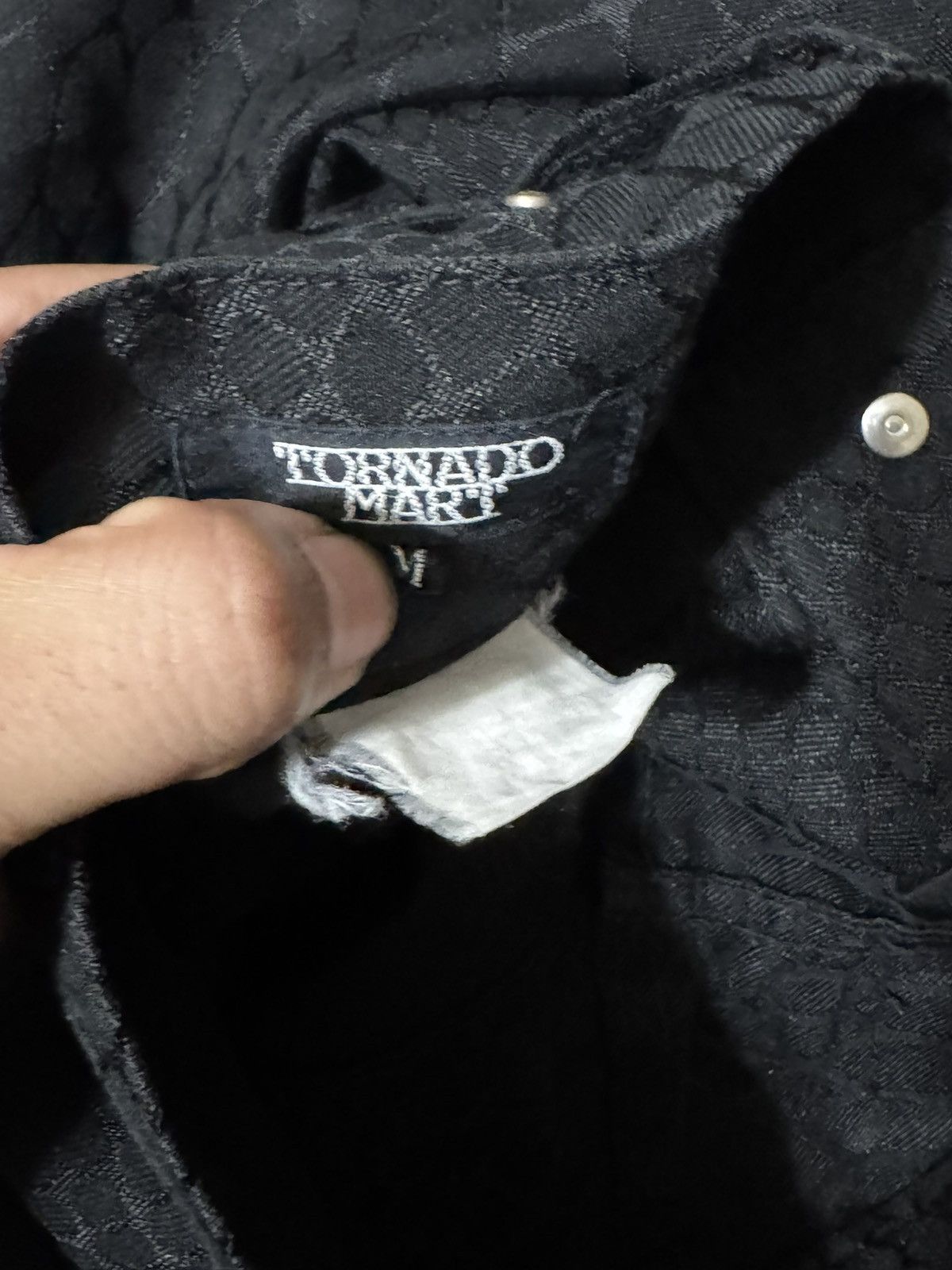 Tornado Mart flared croc jeans