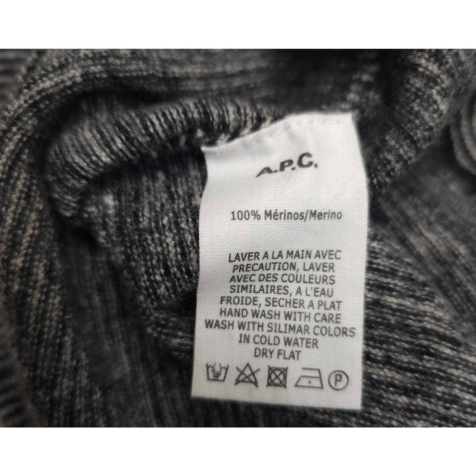 A.P.C. A.P.C. Women's Rue Madame Paris Striped Merino Wool Sweater Size L / US 10 / IT 46 - 4 Thumbnail