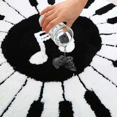 Other Black White Piano 🎹 Keys Rugs Size ONE SIZE - 1 Thumbnail