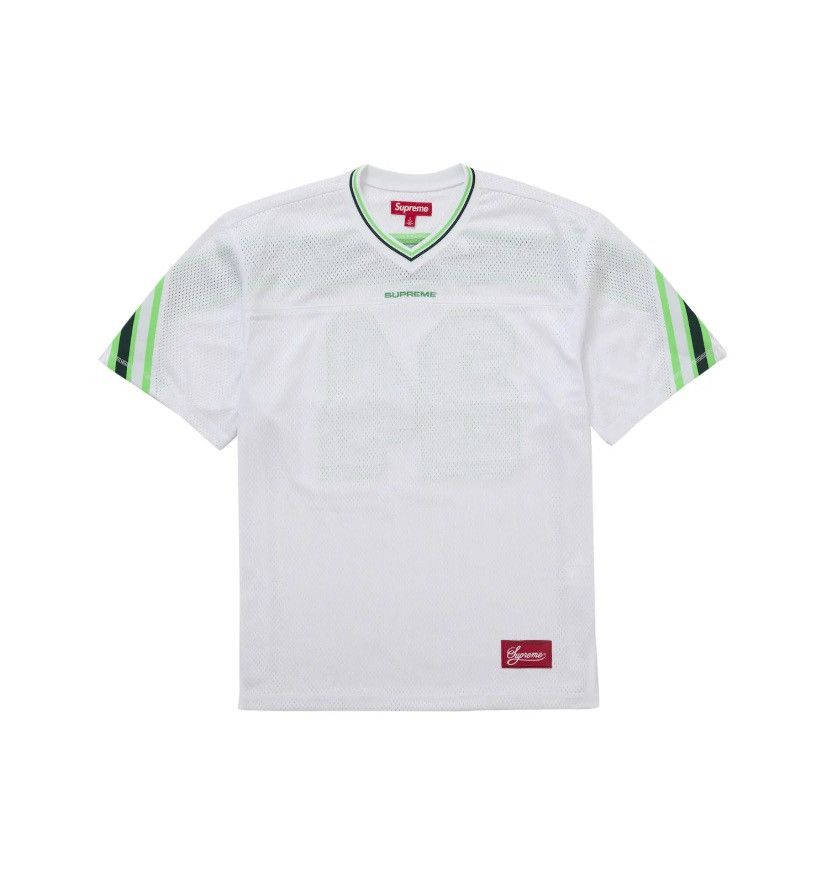 Supreme Jacquard Rib Football Jersey White