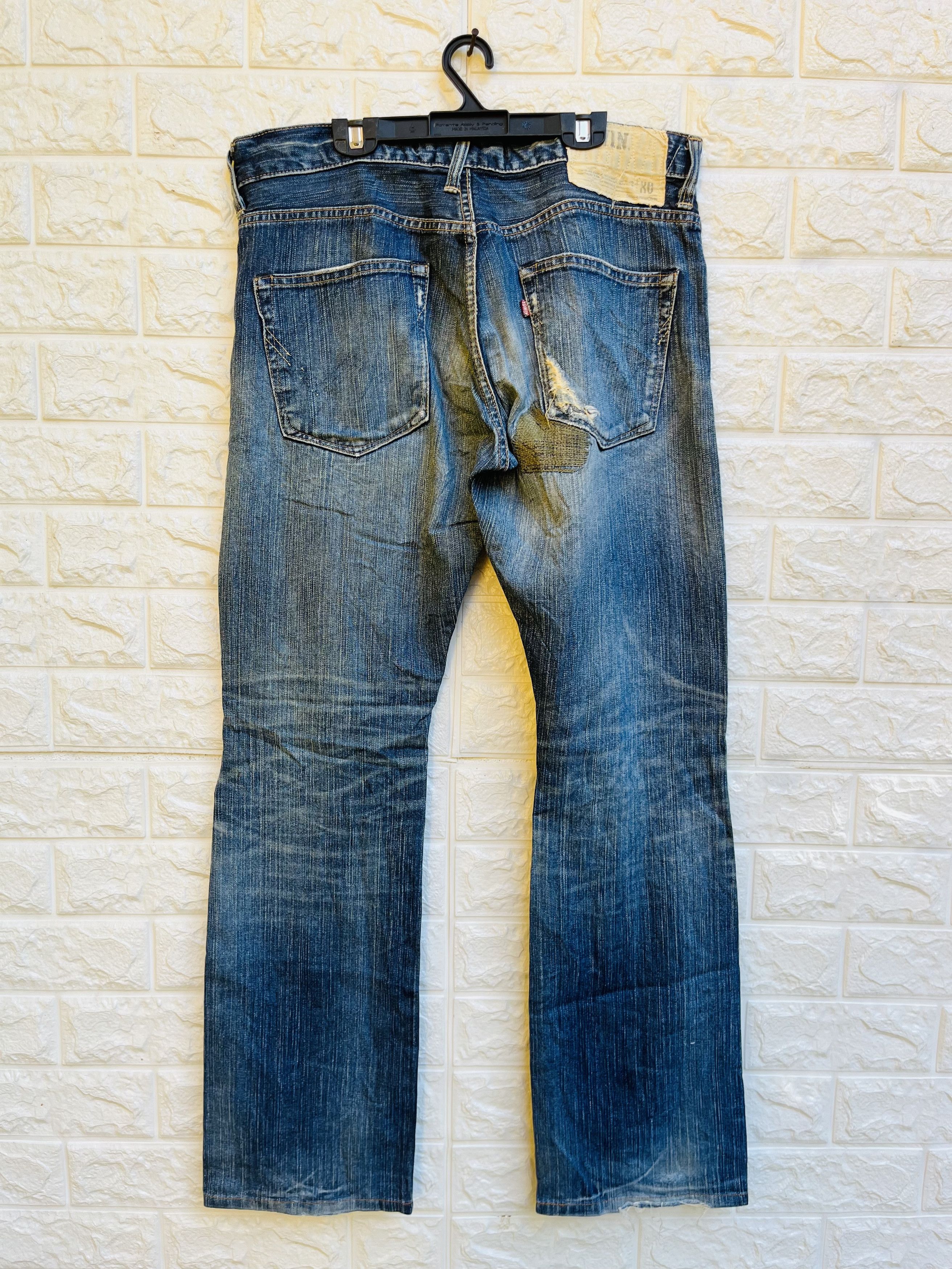 Japanese Brand × Vintage Vintage Edwin Distressed Japanese Designer Fashion Style Size US 33 - 2 Thumbnail