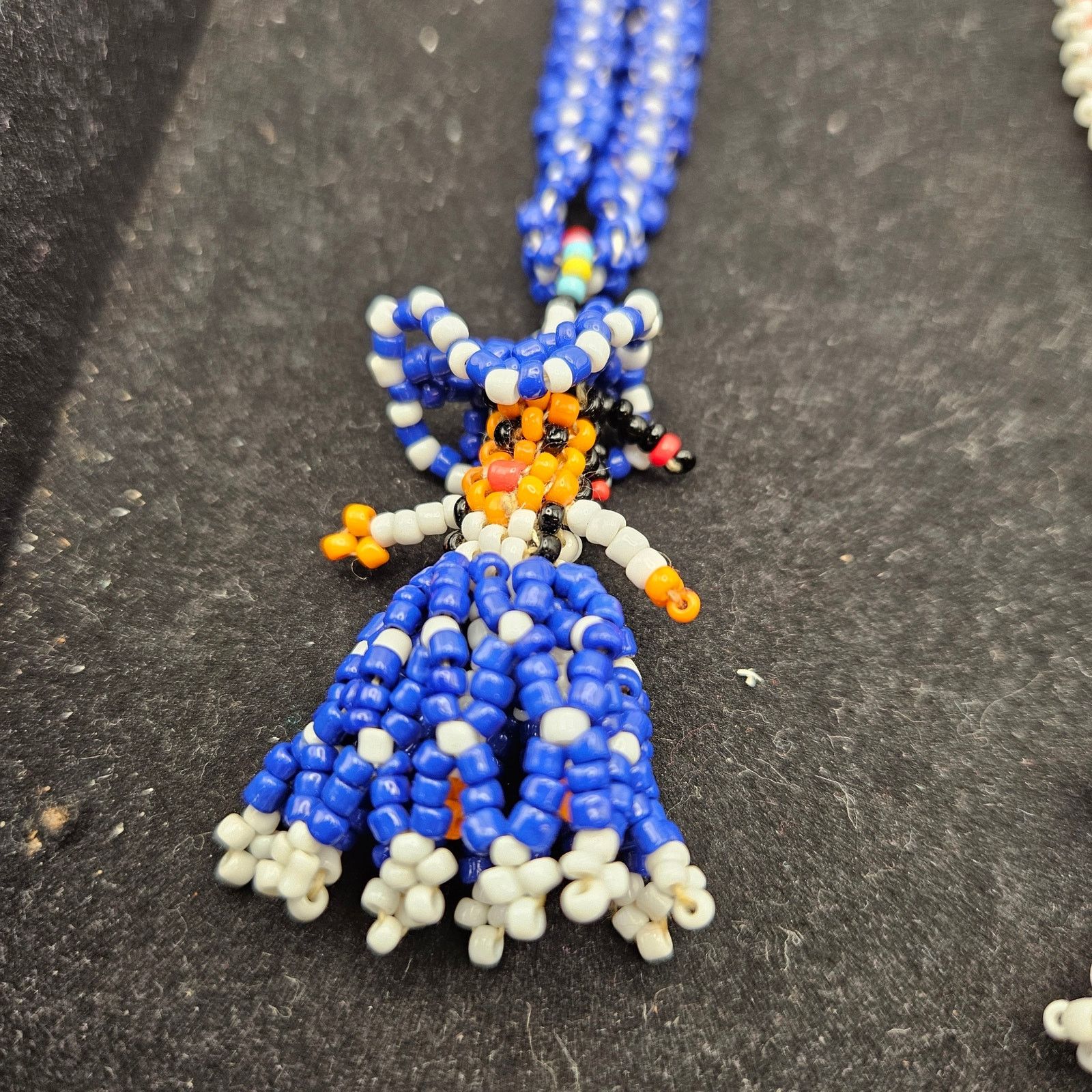Other HANDMADE SEED BEAD NECKLACE LOT OF 3 NATIVE FOLK ART DOLL Size ONE SIZE - 3 Thumbnail