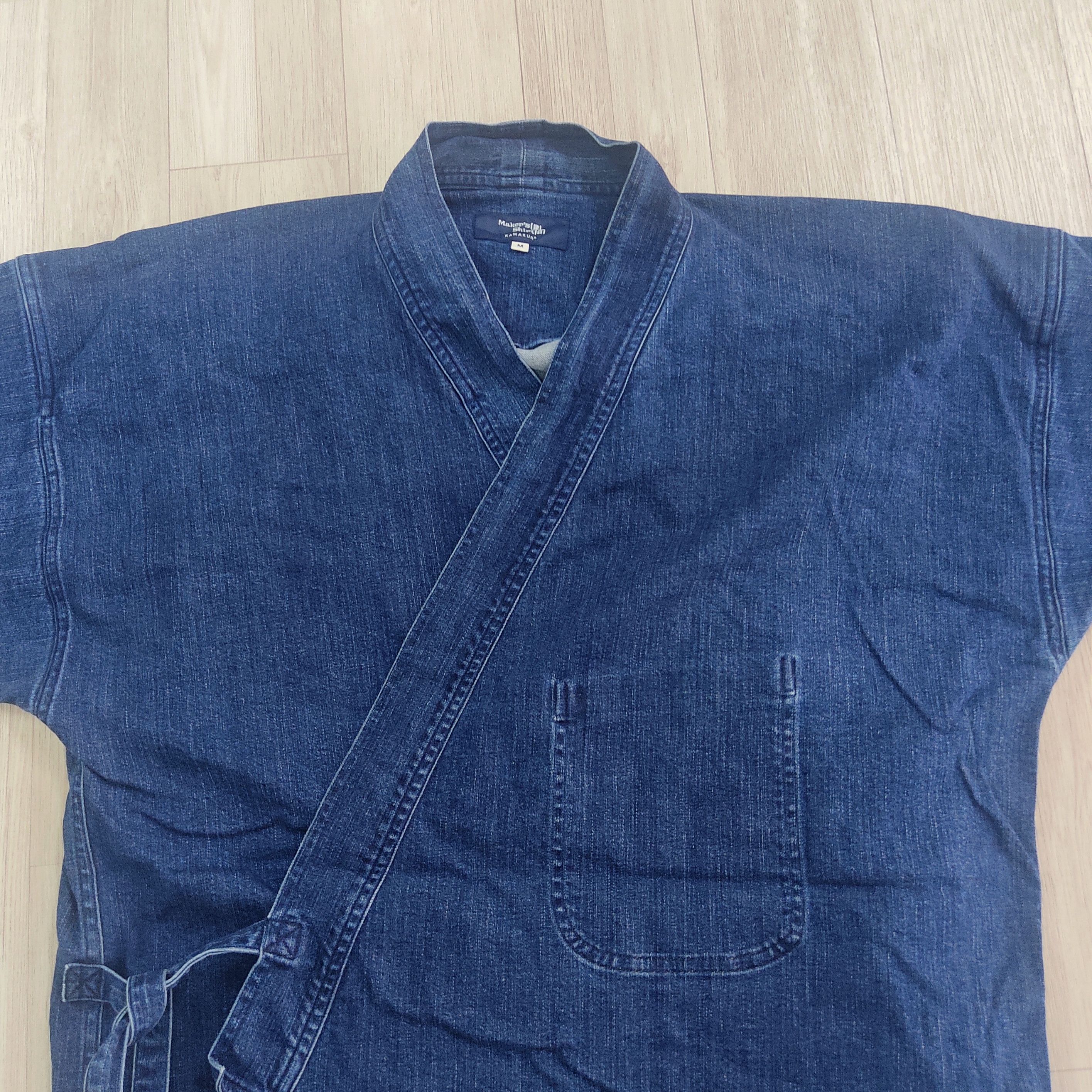Kaihara Denim KAIHARA DENIM Kamakura Denim Samue Kimono Jacket Size US M / EU 48-50 / 2 - 6 Thumbnail