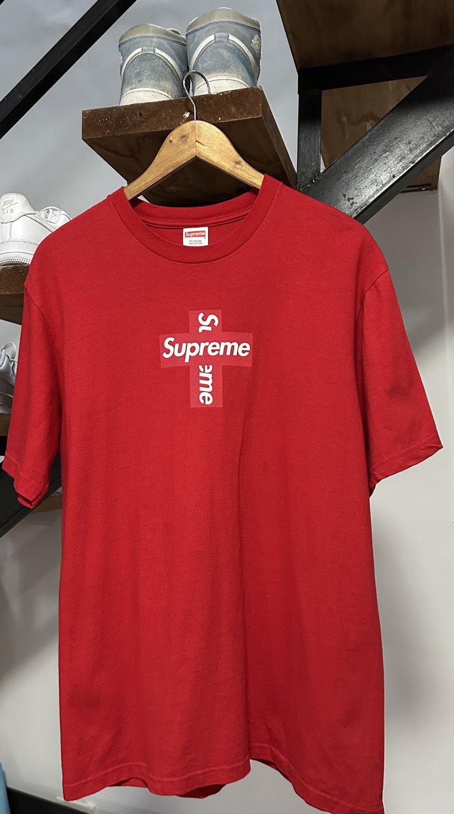 SUPREME CROSS BOX LOGO SHIRT