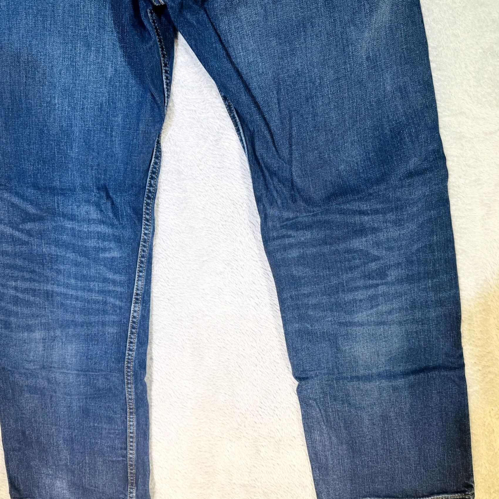 Levi's Levi's 569 Jeans Mens 29x30 Blue Medium Wash Relaxed Straight Denim Mid Rise Relaxed Straight Jeans Mens Blue 569 USA Leather Patch Size US 29 - 4 Thumbnail