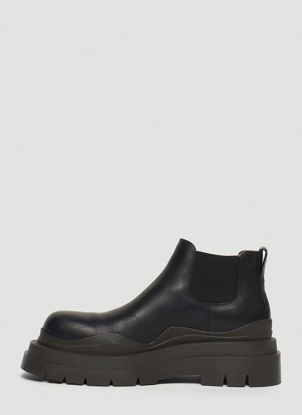 Bottega Veneta o1lv12m1024 Tire Chelsea Ankle Boots in Black Size US 12 / EU 45 - 3 Thumbnail
