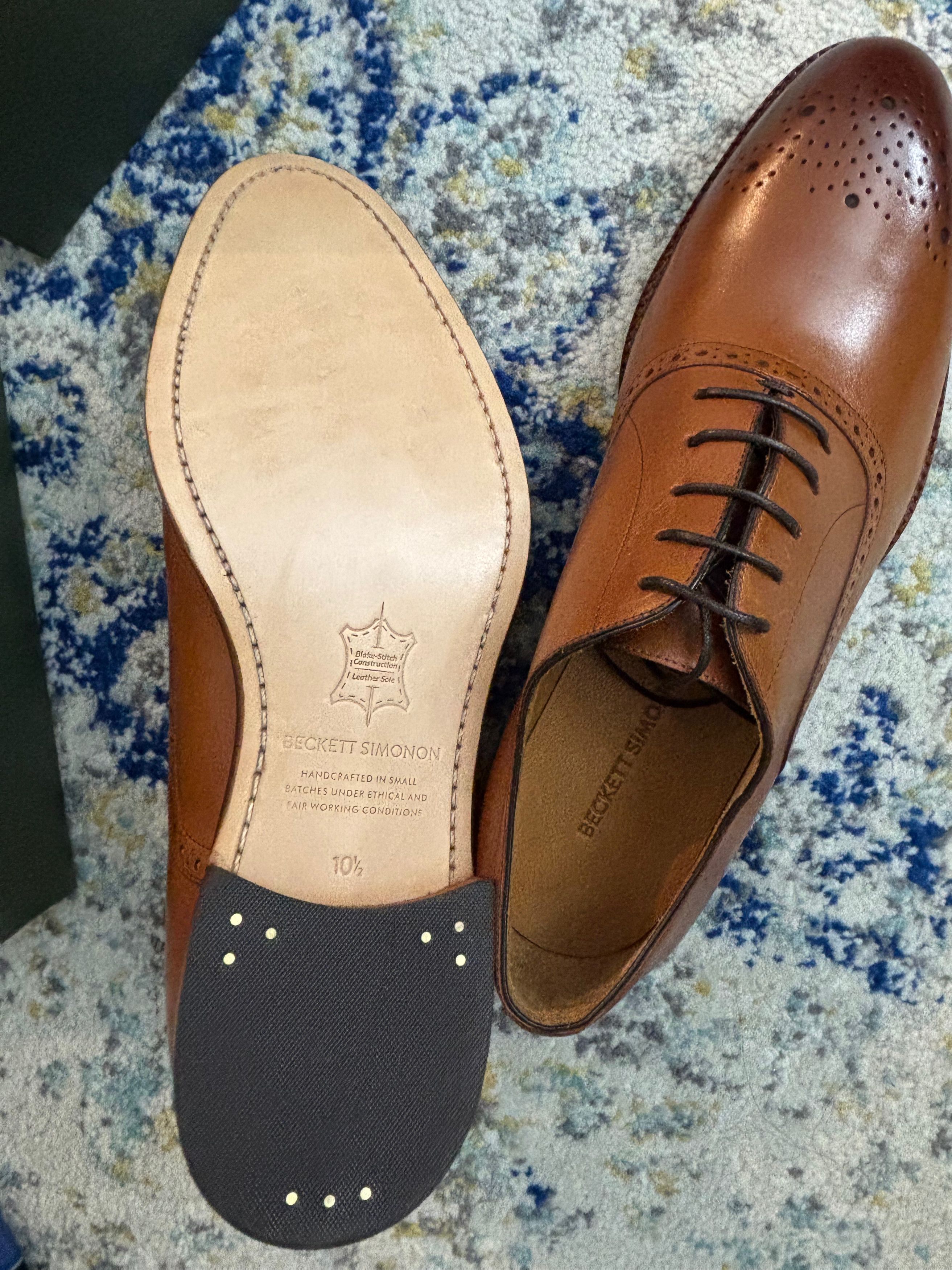 Beckett Simonon Brent Oxfords – Tan Size US 10.5 / EU 43-44 - 3 Thumbnail