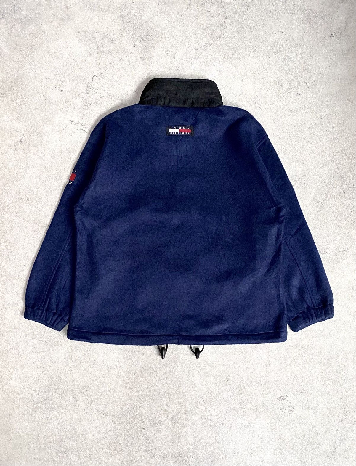 Tommy Hilfiger Vintage 90s Tommy Hilfiger Fleece Anorak Hoodie Jacket Size US M / EU 48-50 / 2 - 2 Thumbnail