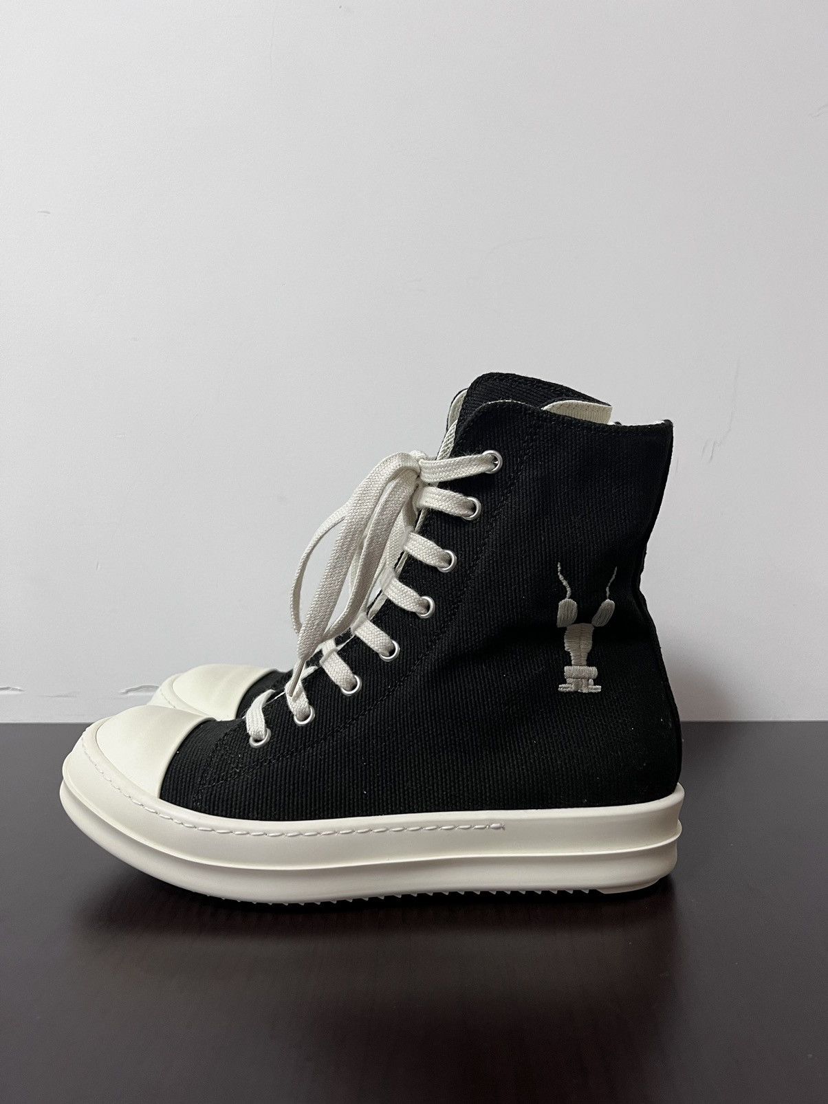 Rick Owens Drkshdw Rick owens drkshdw ramones high top sneakers Size US 7 / IT 37 - 2 Thumbnail