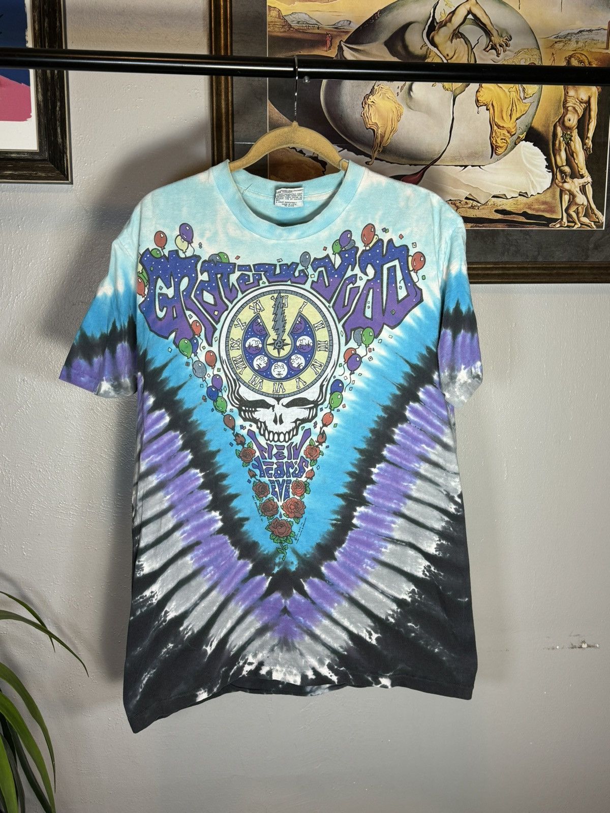 Grateful Dead × Liquid Blue × Vintage Vintage Grateful Dead Shirt NYE 1990 “Midnight Hour” Size US XL / EU 56 / 4 - 1 Thumbnail