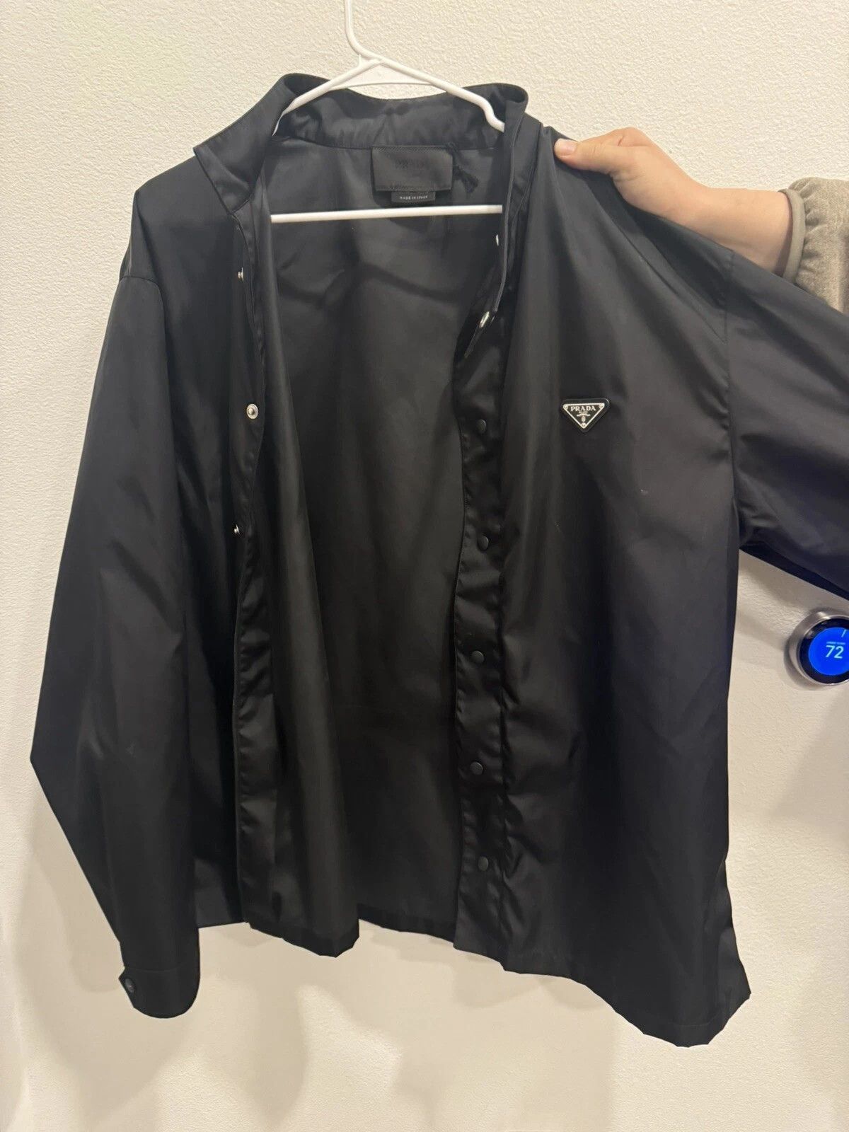 Prada Prada Long Sleeve Nylon Shirt Jacket Size US XXL / EU 58 / 5 - 1 Thumbnail