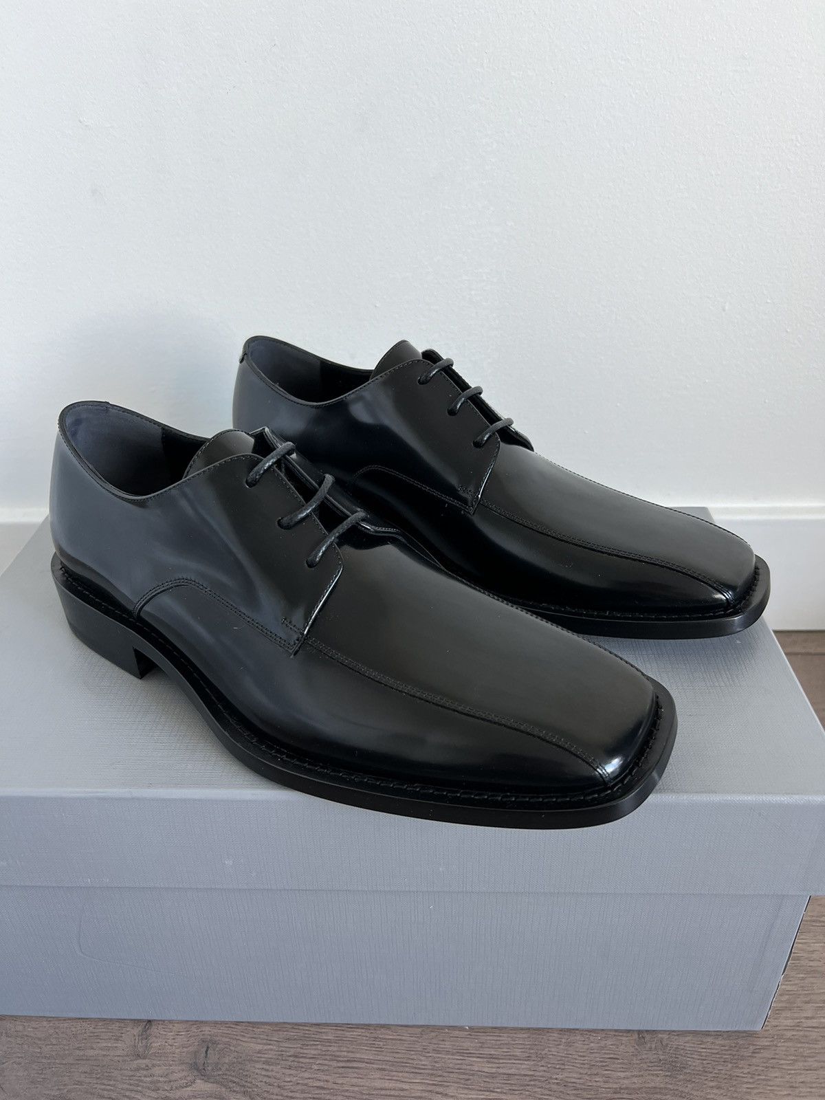 Balenciaga *SAMPLE* Balenciaga Square Toe Derby 40 Size US 7 / EU 40 - 20 Thumbnail