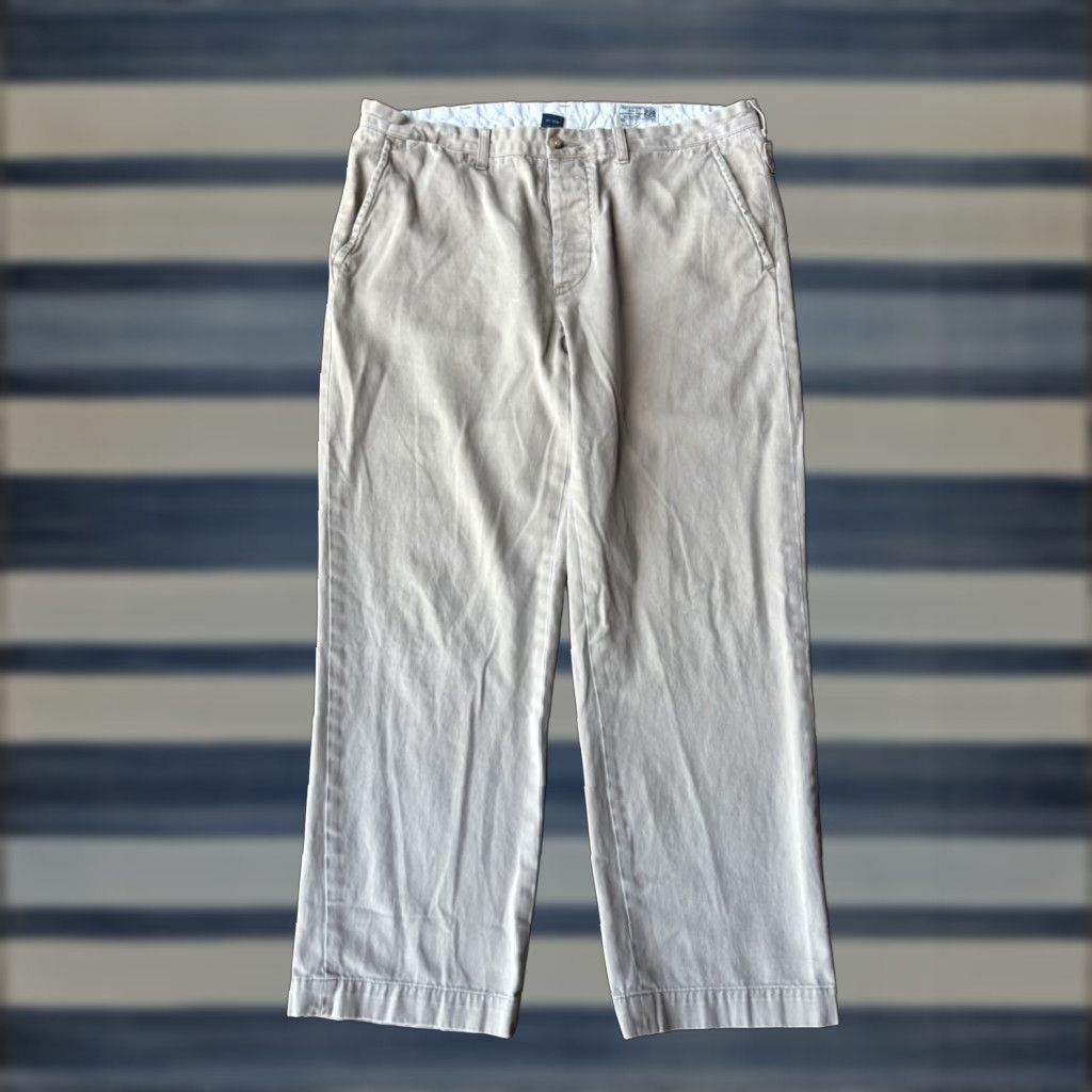 Polo Ralph Lauren VINTAGE Polo Ralph Lauren Khakis Pants Men 35x30 Beige Canvas Flat Front Cargo Pockets Zipper Button 90s Y2K Preppy Workwear Relaxed Size US S / EU 44-46 / 1 - 1 Thumbnail