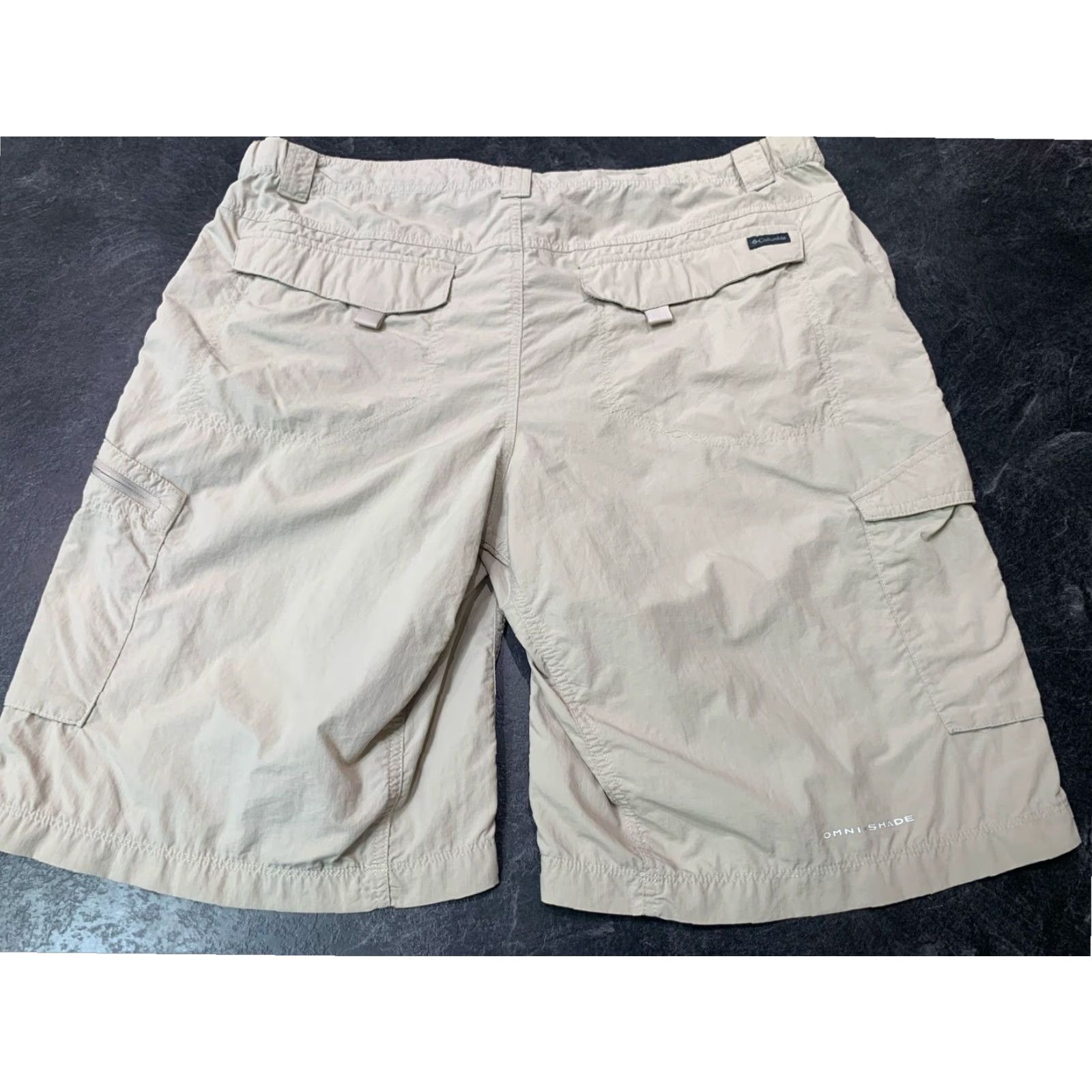 Vintage Columbia Cargo Shorts 42x12 Khaki Nylon Mens Size US 42 / EU 58 - 6 Thumbnail