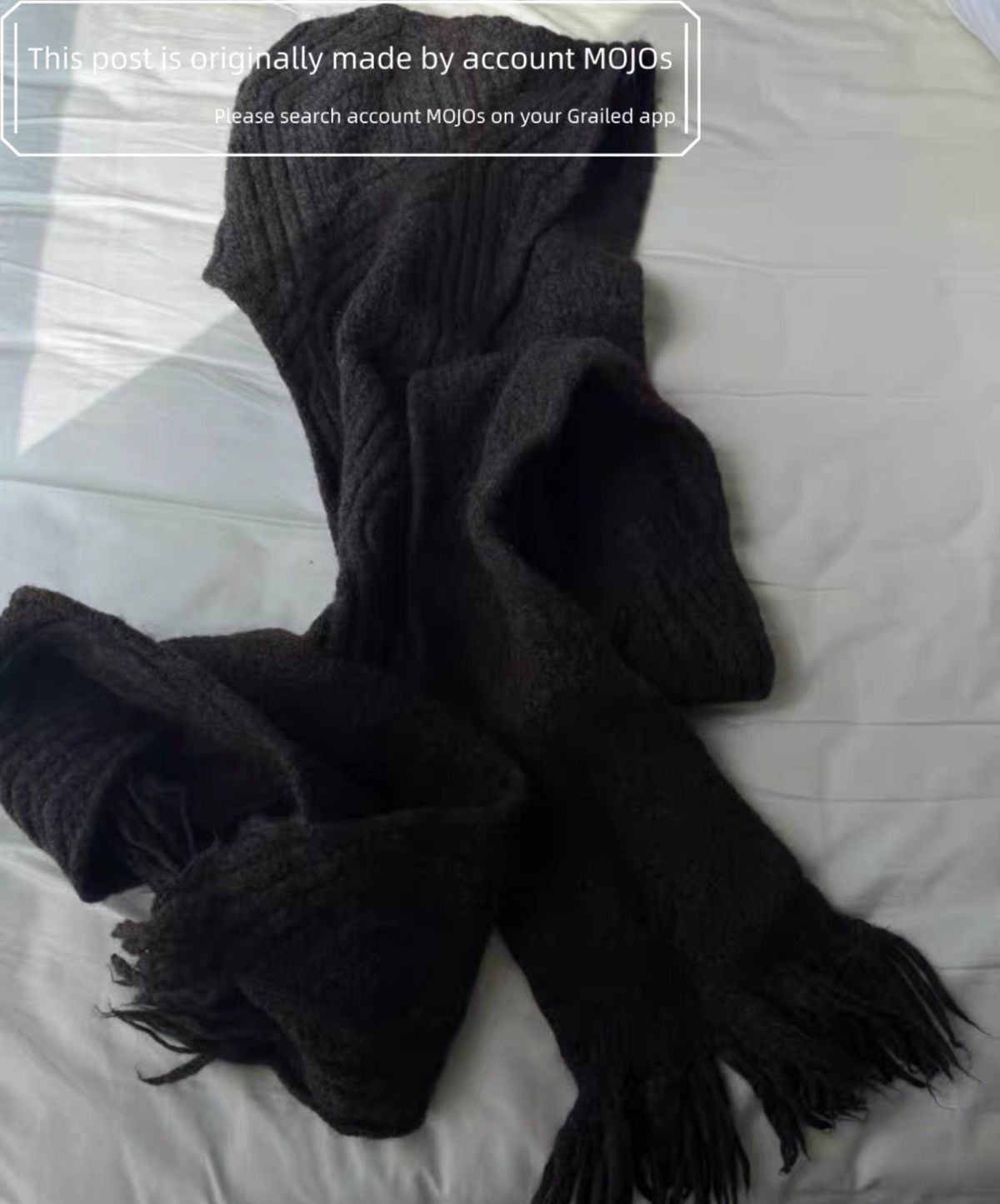 Number (N)ine Number Nine 01AW Standards Wool Scarf mojos1726 Size ONE SIZE - 3 Thumbnail