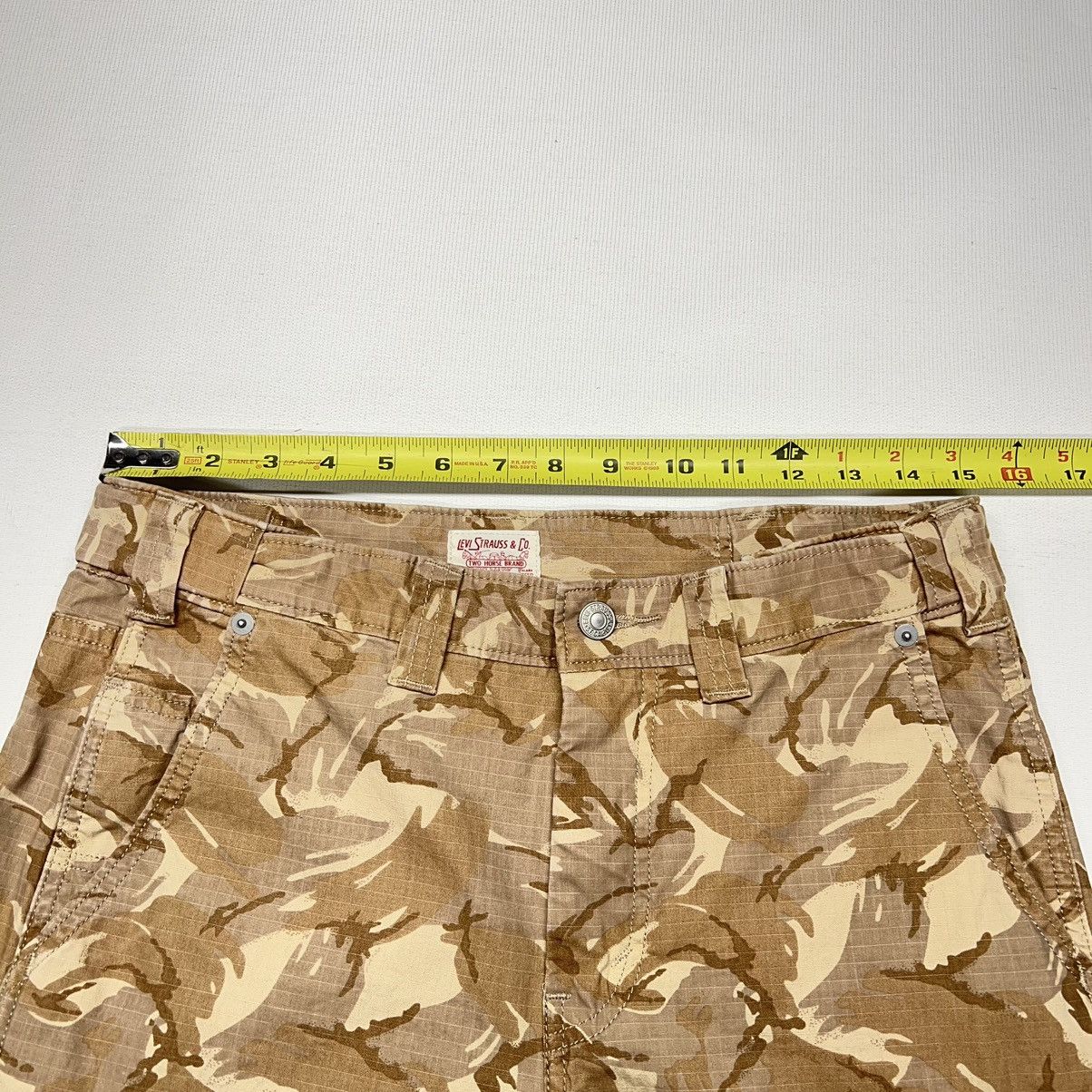 Levi's Levis Cargo Pants Brown Camo Ripstop Straight Tactical Y2K Size US 29 - 20 Thumbnail