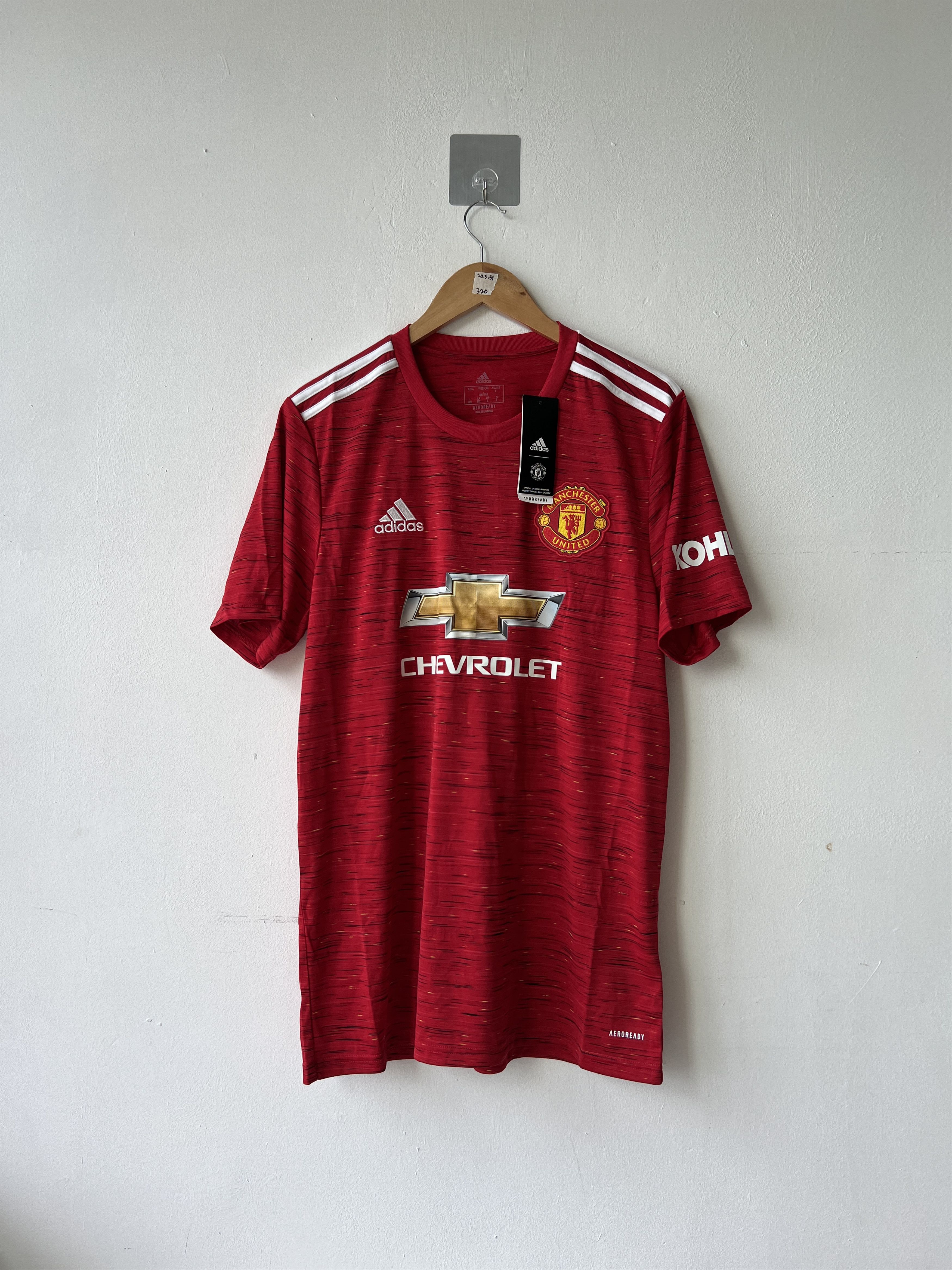 Adidas (L) Manchester United 2020-21 Home B. Fernandes #18(NEW) Kit Size US L / EU 52-54 / 3 - 2 Thumbnail