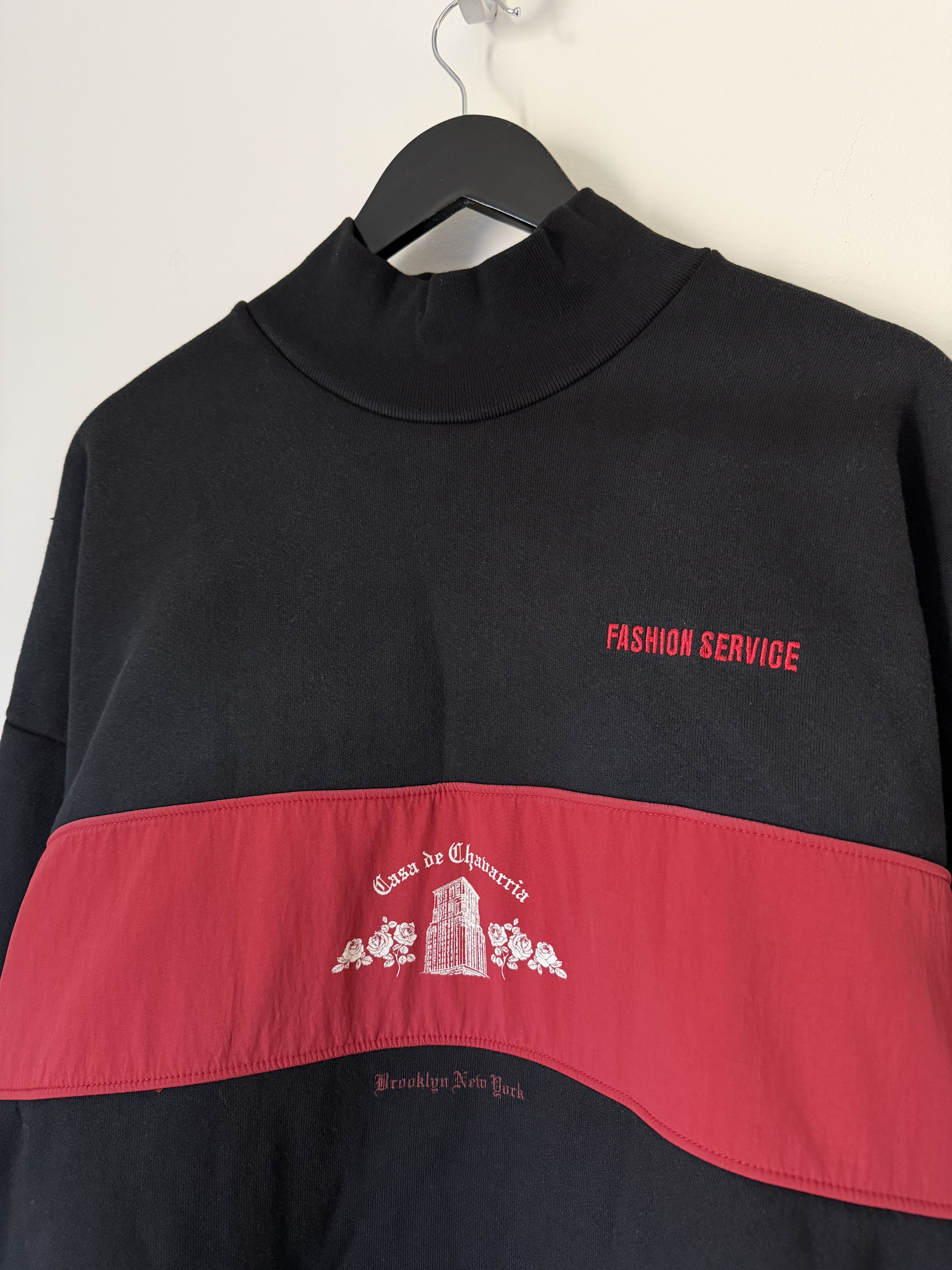 Willy Chavarria Willy Chavarria Gilroy Crewneck Sweatshirt in Black Size US M / EU 48-50 / 2 - 2 Thumbnail