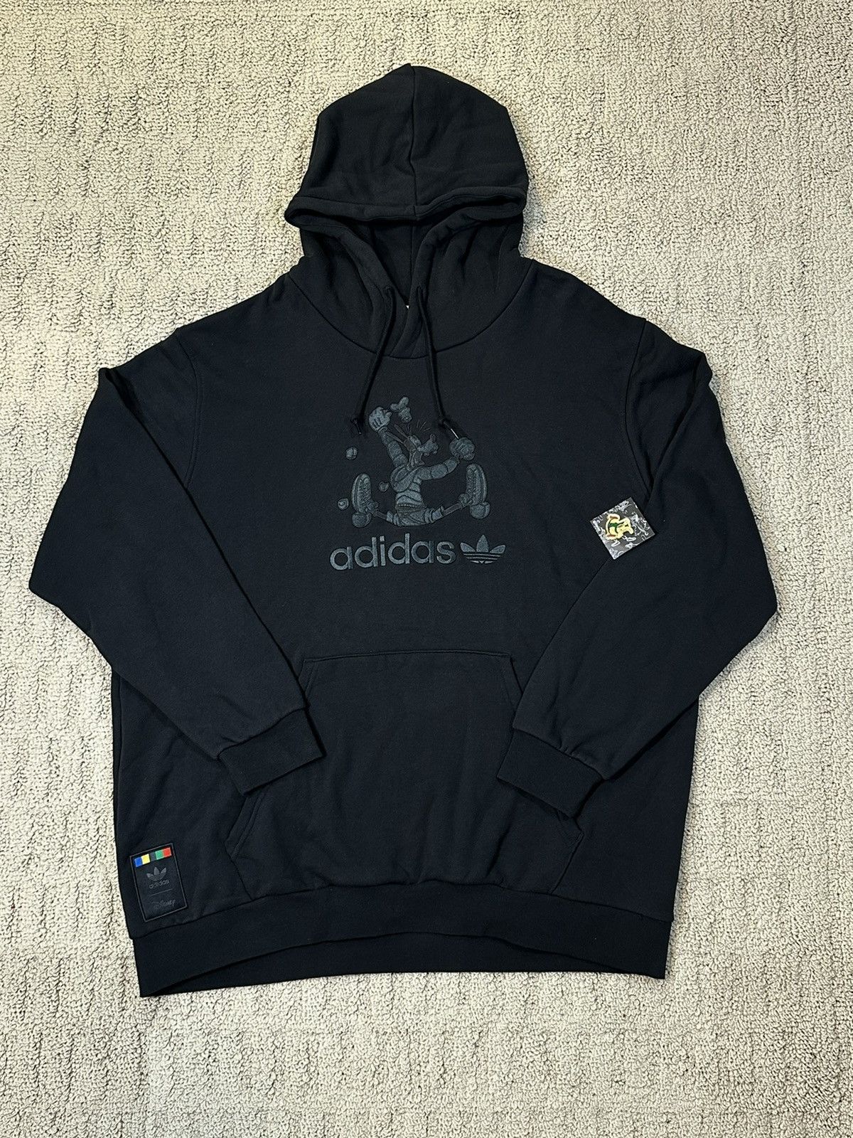 Image of Adidas Originals Goofy Hoodie Size 2Xl in Black, Men's