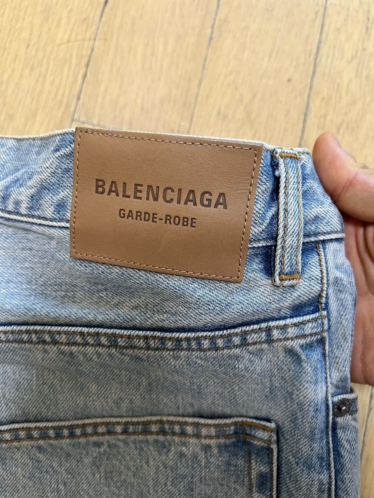 Balenciaga [S]Balenciaga garde-robe baggy denim pants Size US 34 / EU 50 - 4 Thumbnail