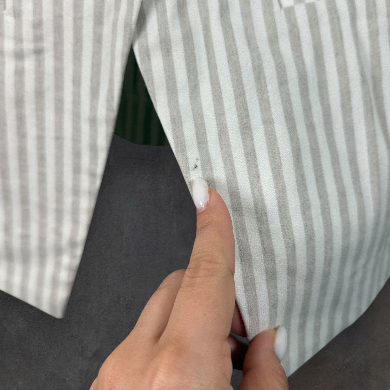 Other Roz & Ali Women's SZ S Striped Blazer w/ Lace Accents Cutesy Size S / US 4 / IT 40 - 5 Thumbnail