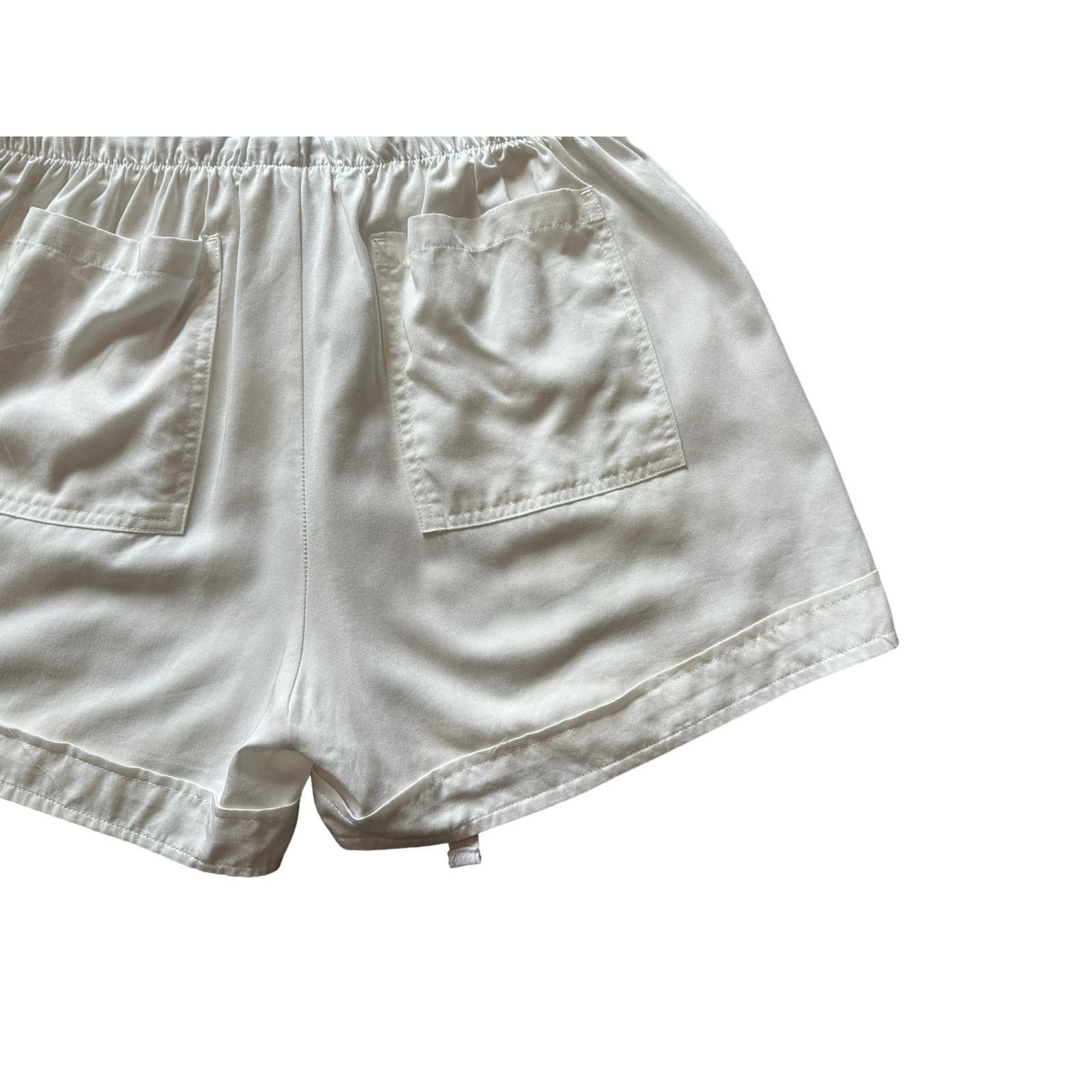 Other Bishop+Young Women’s Medium White Drawstring Summer Shorts Size 30" / US 8 / IT 44 - 8 Thumbnail