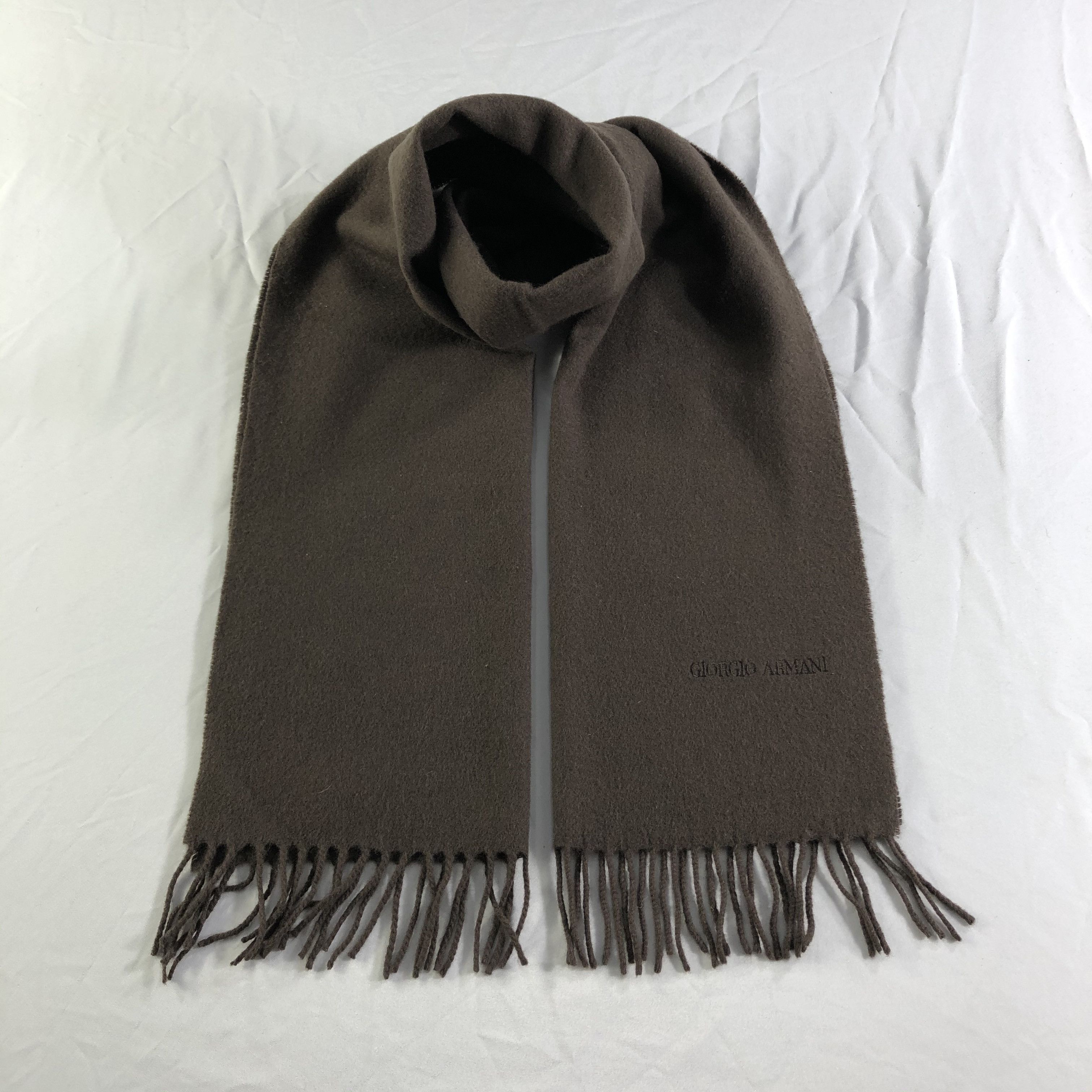 Giorgio Armani Giorgio Armani Wool Scarf Muffler Neckwear V2345 Size ONE SIZE - 1 Thumbnail