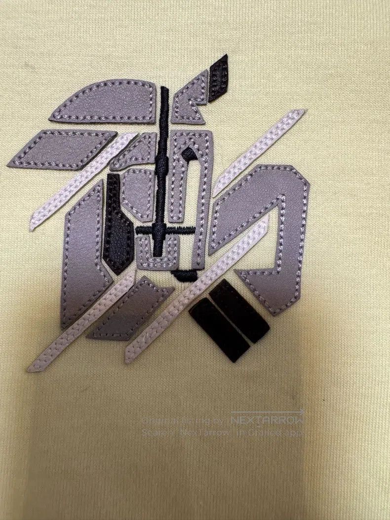 Hermes Hermes Knitted short-sleeved shirt with leather pattern on Size US M / EU 48-50 / 2 - 7 Thumbnail