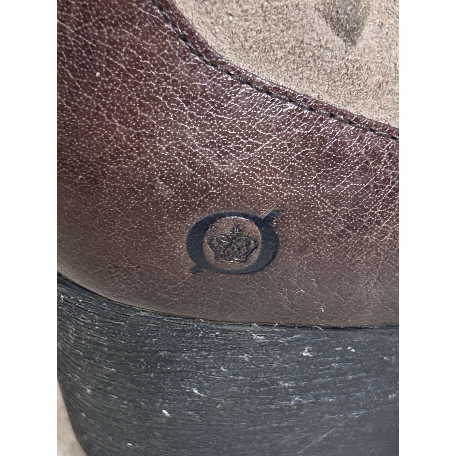 Born Born Leather Heeled Ankle Boots Women’s Size 9.5 Brown Size US 9.5 / IT 39.5 - 3 Thumbnail