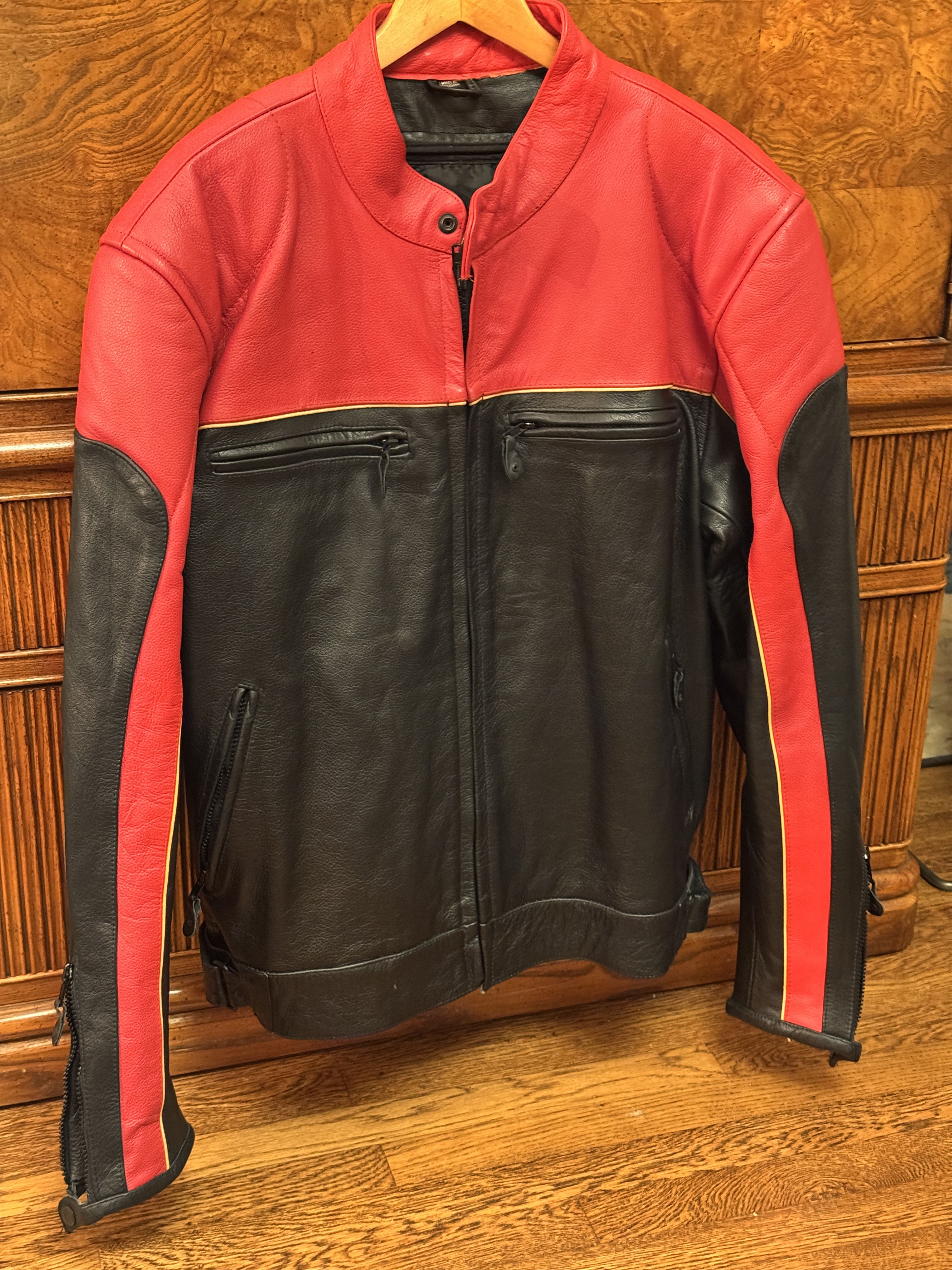Xelement Like-New Xelement Leather Motorcycle Jacket – Fits Like L/XL Size US XL / EU 56 / 4 - 1 Thumbnail