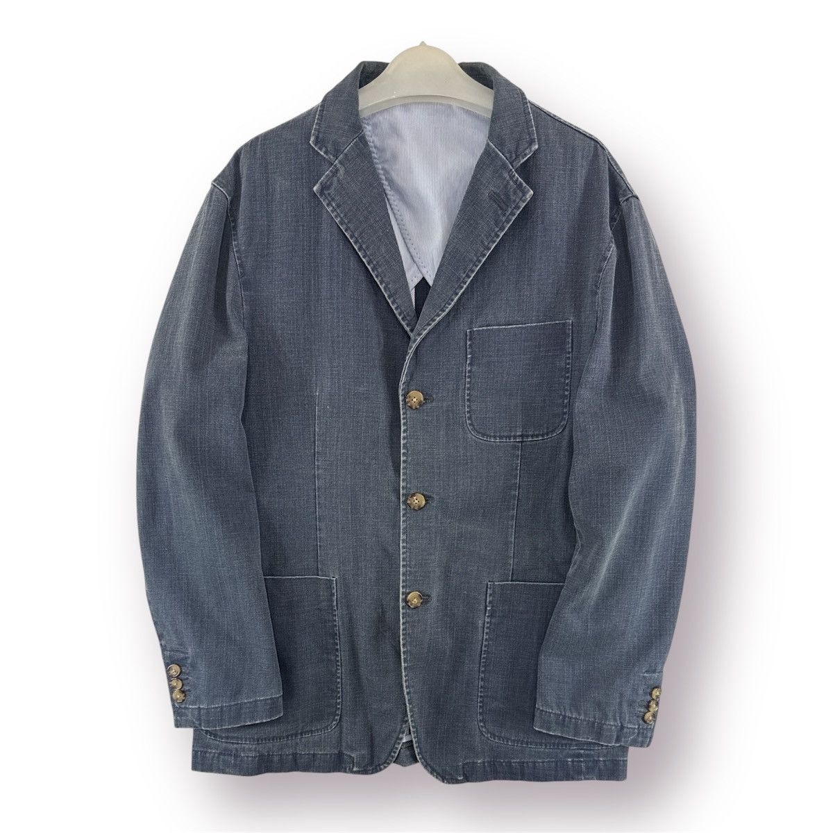 Vintage 🔥 Vintage Denim Bruno De Angelis Amekaji Chore Jacket - L Size US M / EU 48-50 / 2 - 1 Thumbnail