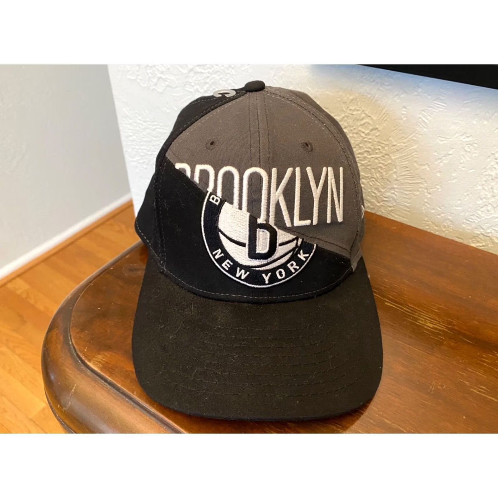 New Era Nike Brooklyn Nets NBA 9FIFTY Snapback Cap Hat - New Era Mens One Size Black Adjustable Vintage? No Size ONE SIZE - 2 Thumbnail