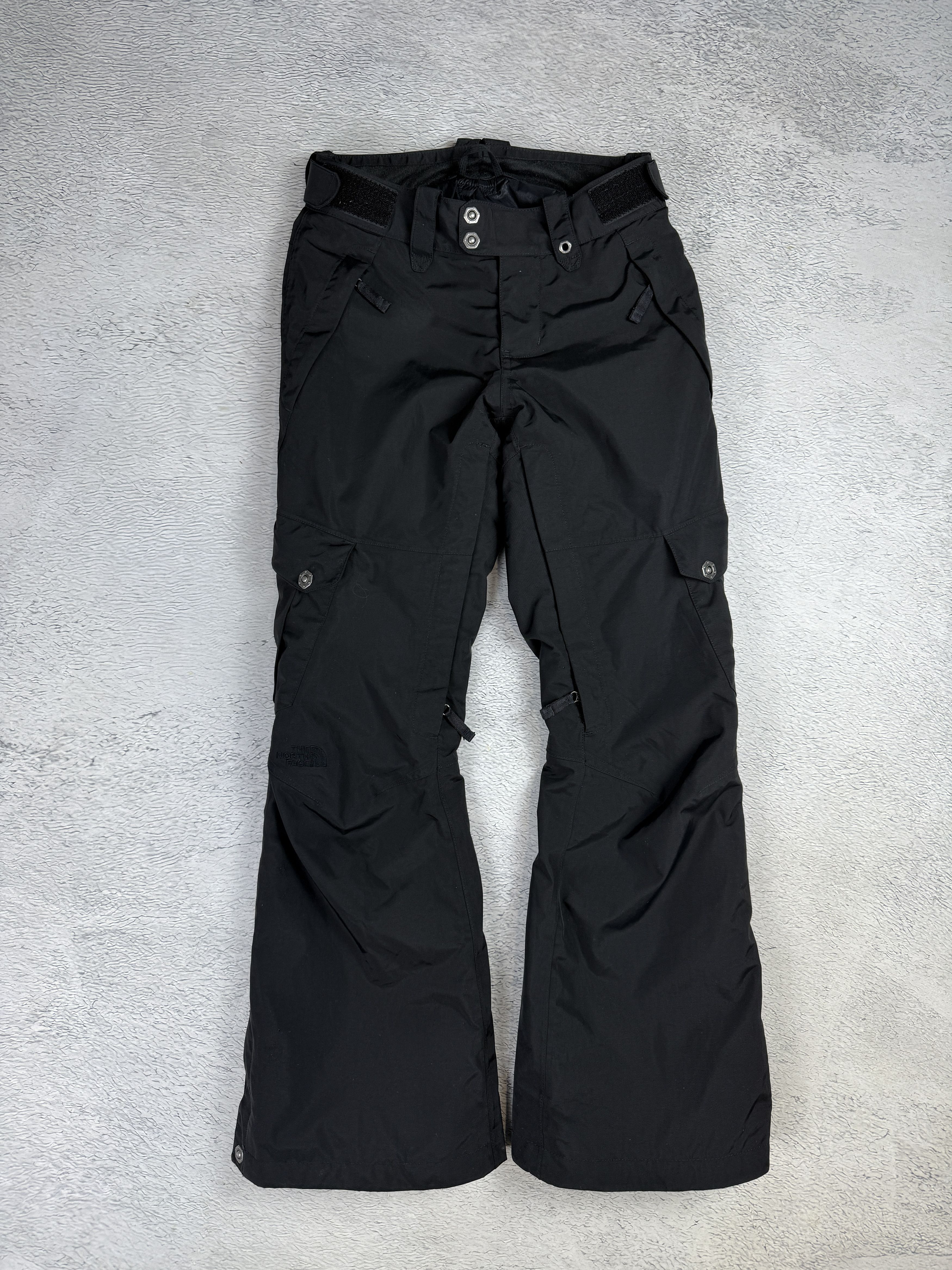 The North Face The North Face Women Snow HyVent Pants Ski Cargo Black Size 26" / US 2 / IT 38 - 2 Thumbnail