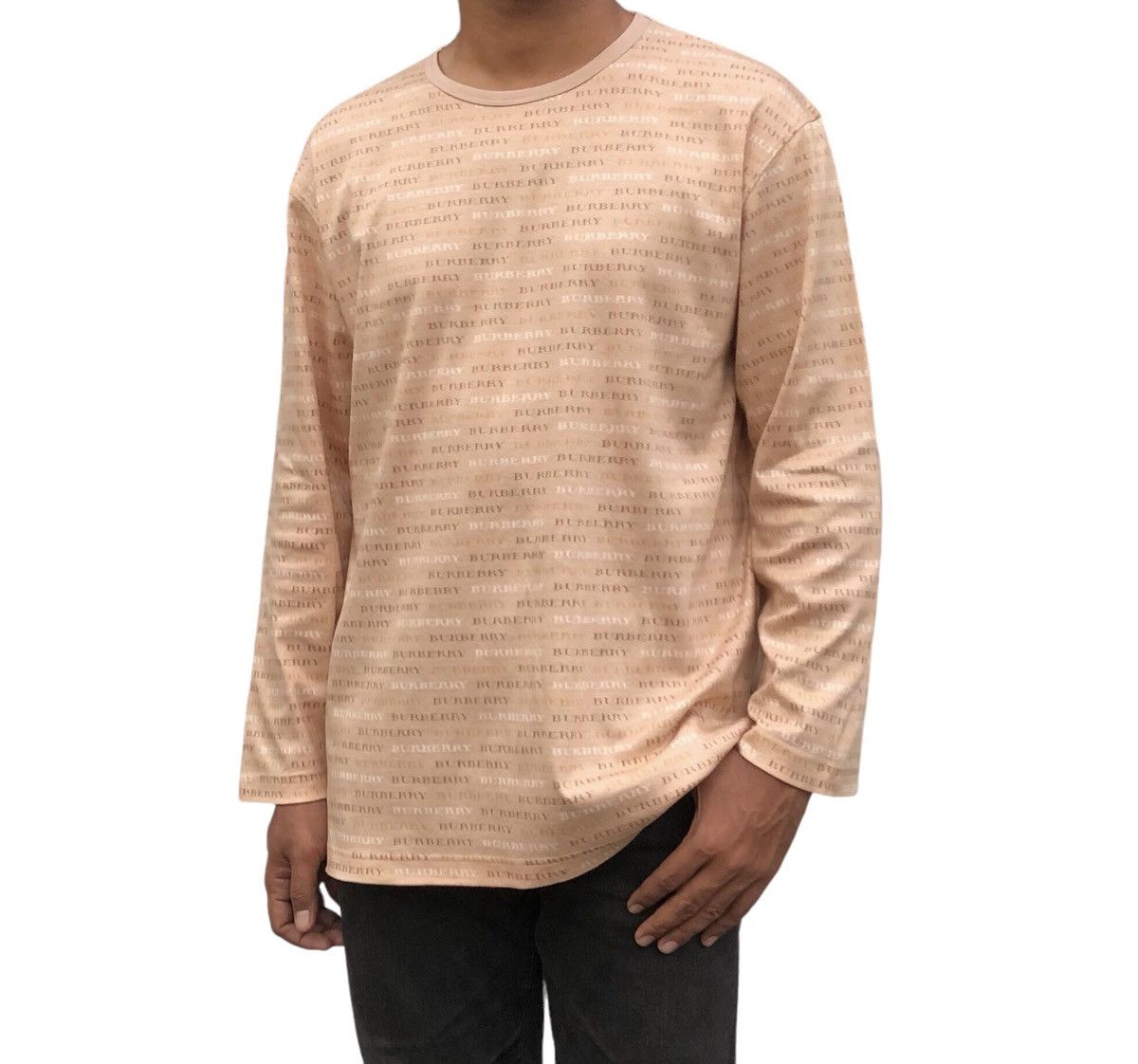 Burberry Burberry London Spellout Overprint Long Sleeve Shirt Size US L / EU 52-54 / 3 - 10 Thumbnail