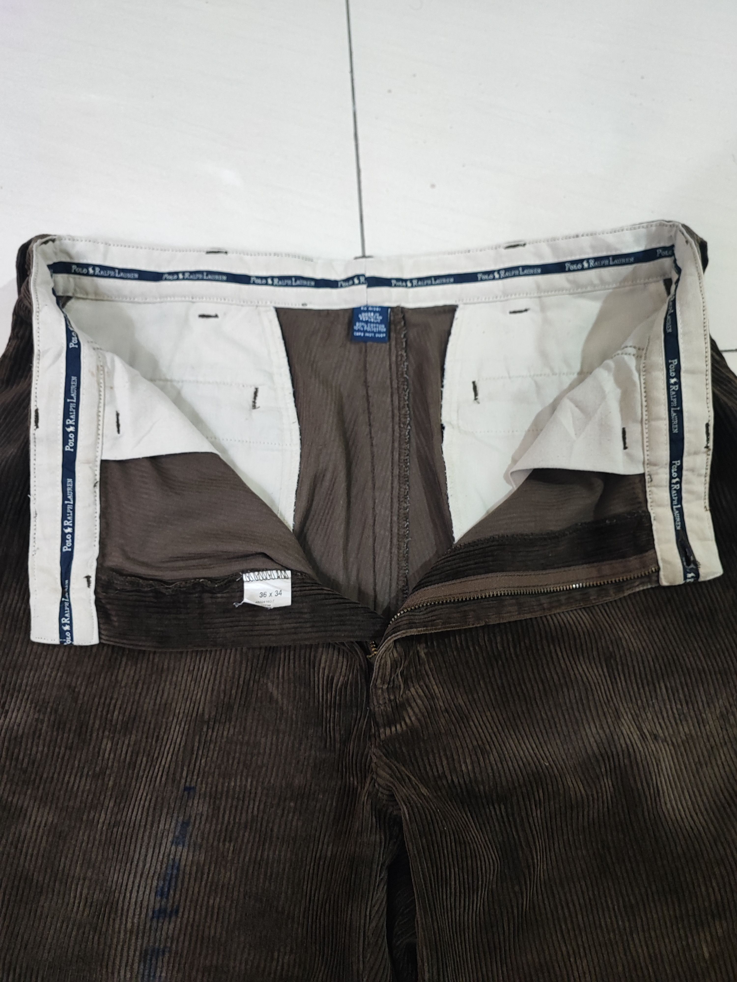 Polo Ralph Lauren Vintage 90's Polo. Ralph Lauren corduroy Loose/Baggy Pants Size US 36 / EU 52 - 9 Thumbnail