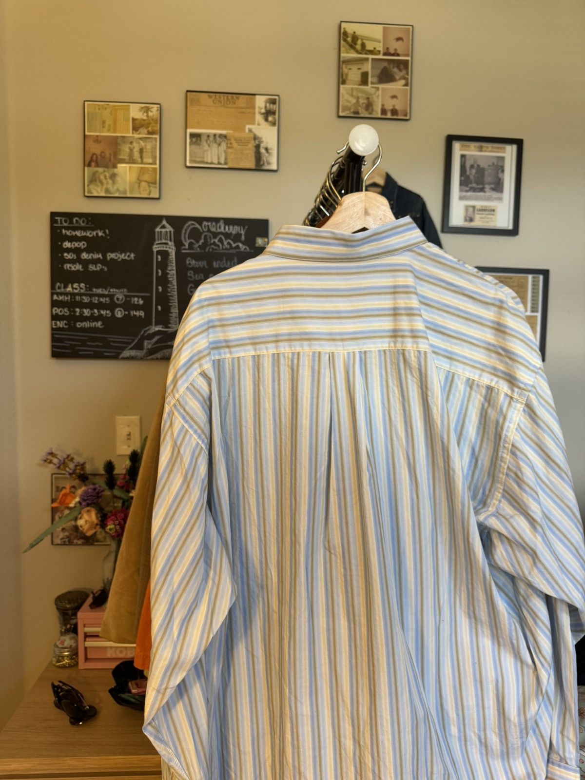 Burberry Vintage Burberry Striped Longsleeve Button up Dress Shirt Size US XXL / EU 58 / 5 - 8 Thumbnail