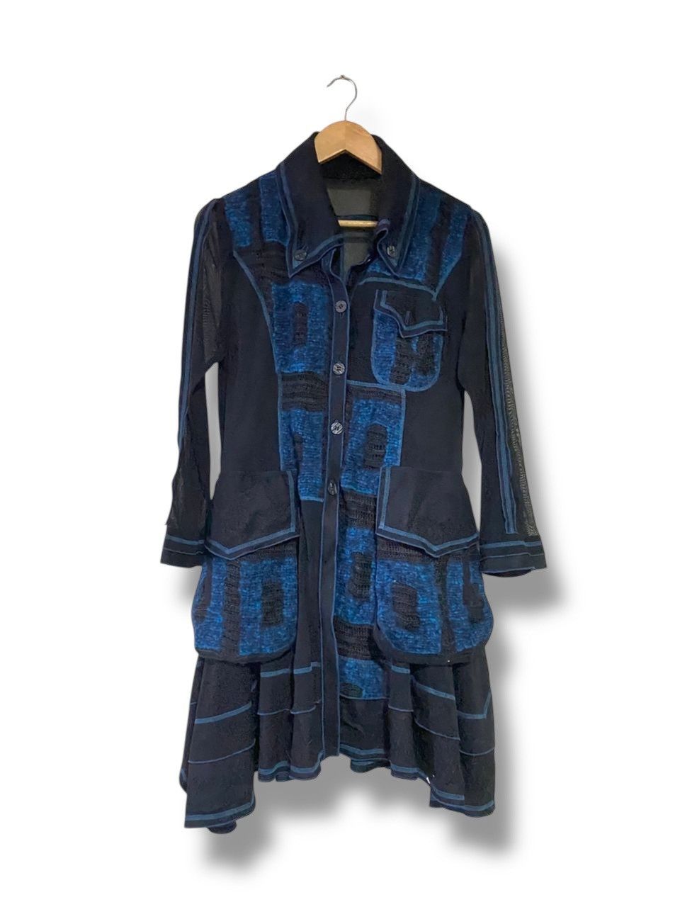 Vintage Eiko Kondo Patchwork Gothic Style Dress (172)