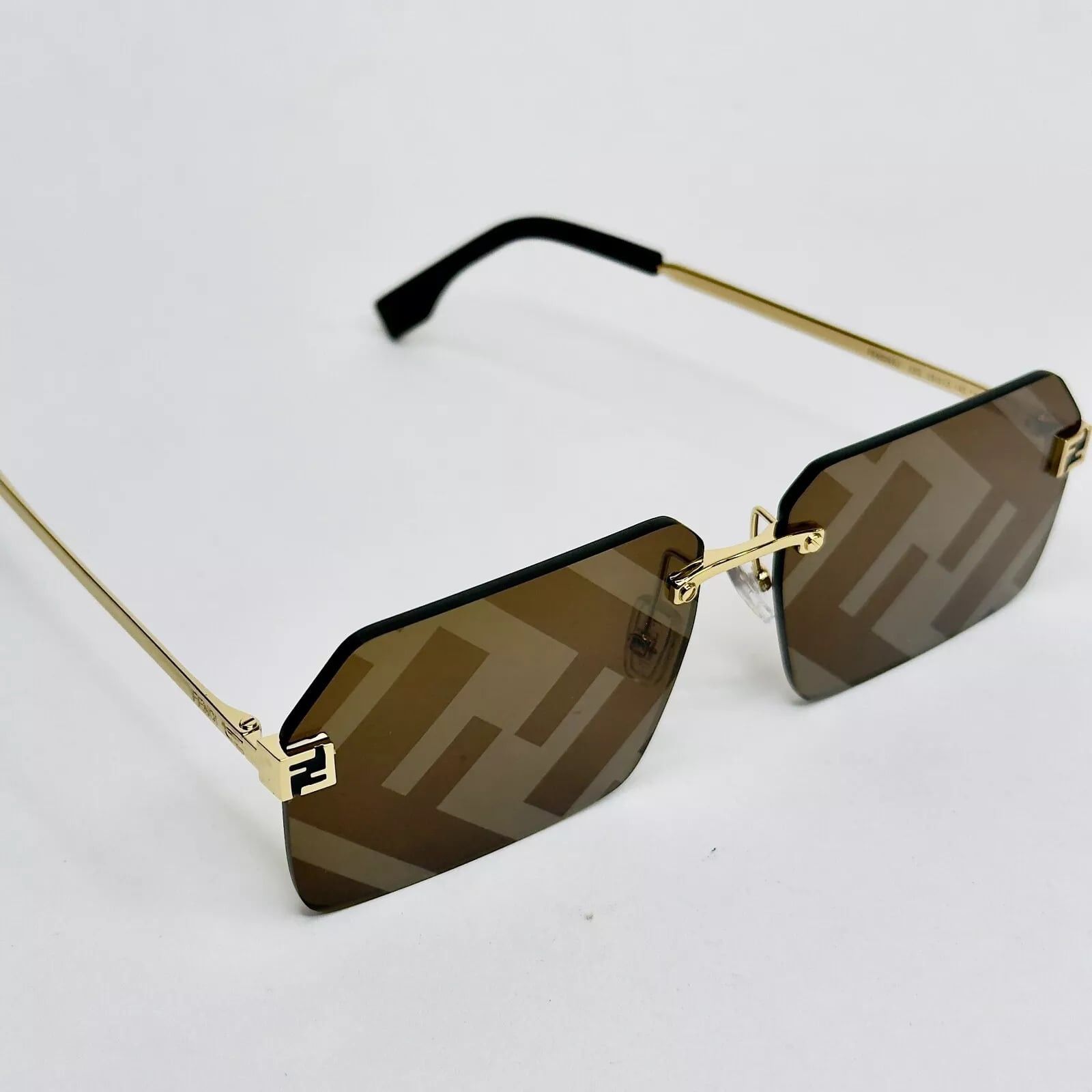 Fendi FENDI FS SKY 40043 Gold FF Mirrored Sunglasses FE40043U 33G Size ONE SIZE - 2 Thumbnail