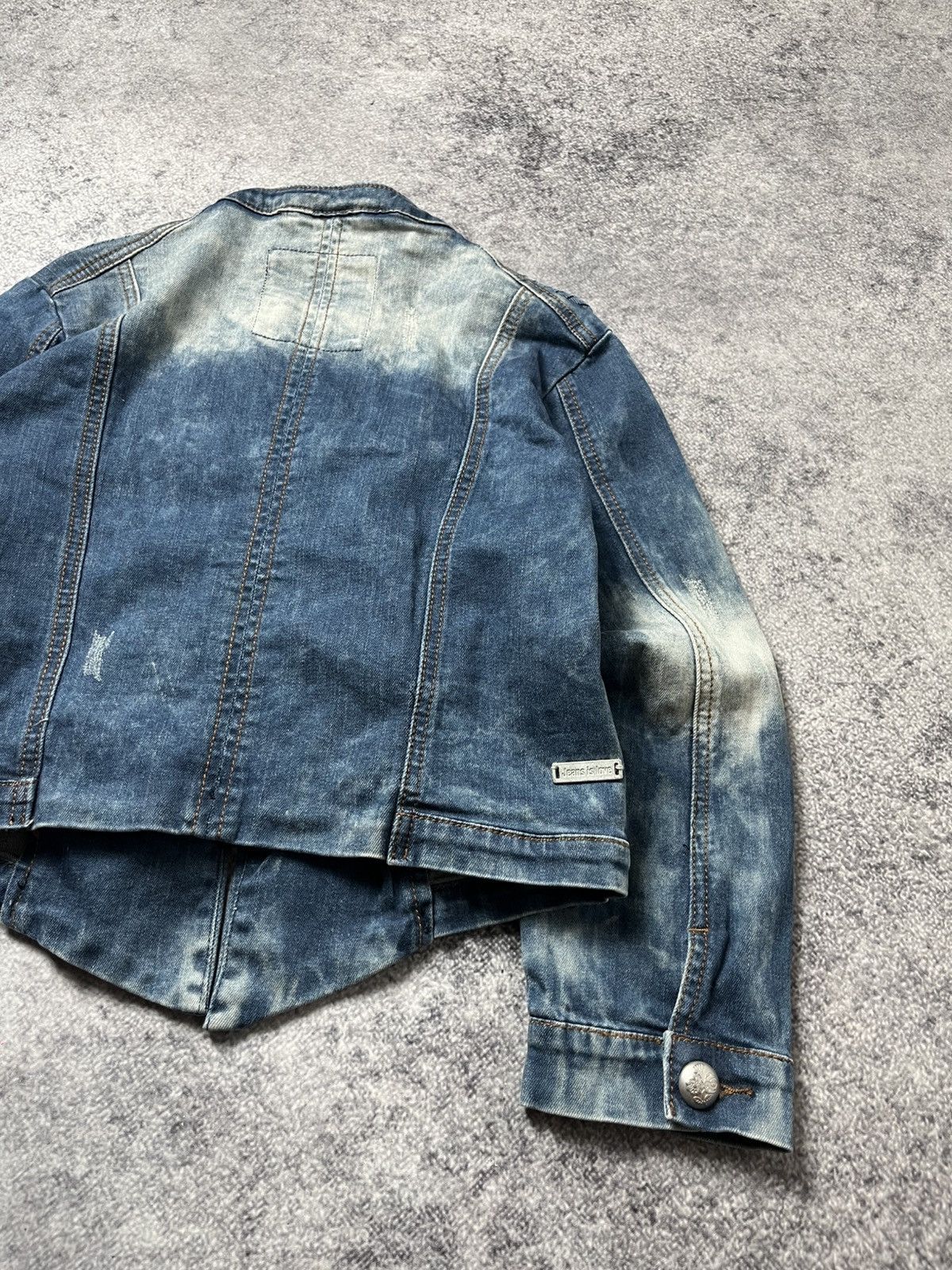 Hedi Slimane 90'S NAPOLEON MILITARY JEANS JACKET PUNK SAINT LAURENT VIBE Size S / US 4 / IT 40 - 7 Thumbnail