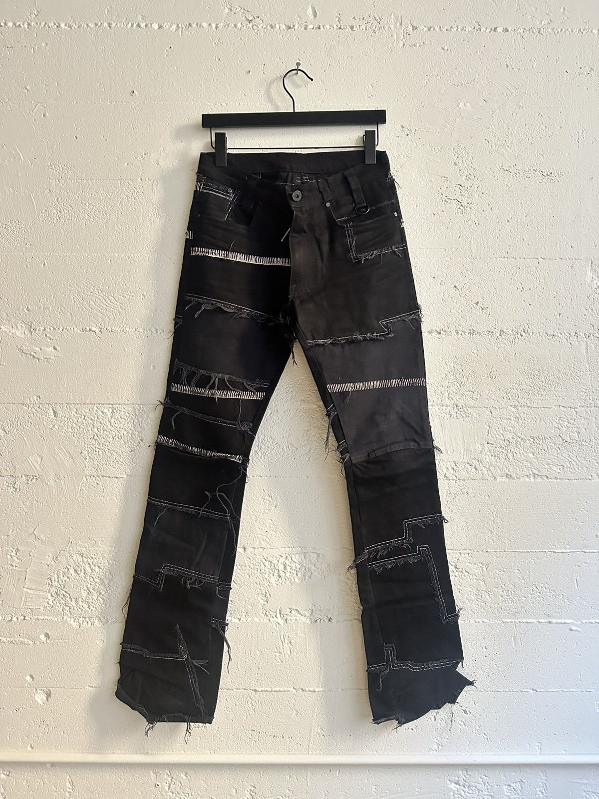 Undercover Ant/Anti Black Scrap Denim Bootcut Contrast Stitch Size US 28 / EU 44 - 3 Thumbnail