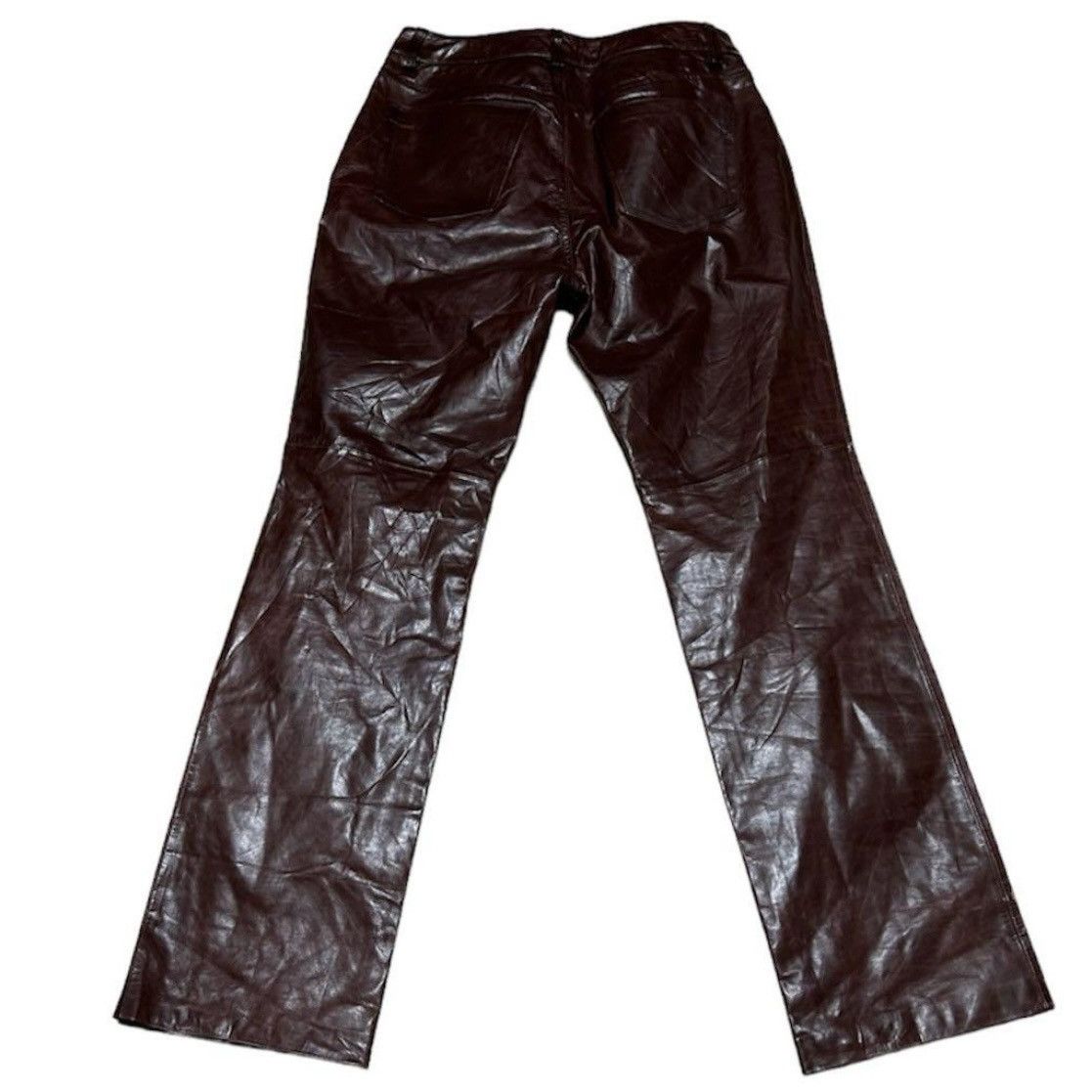 Gap AW2000 GAP LEATHER PANTS BROWN Size US 30 / EU 46 - 2 Thumbnail