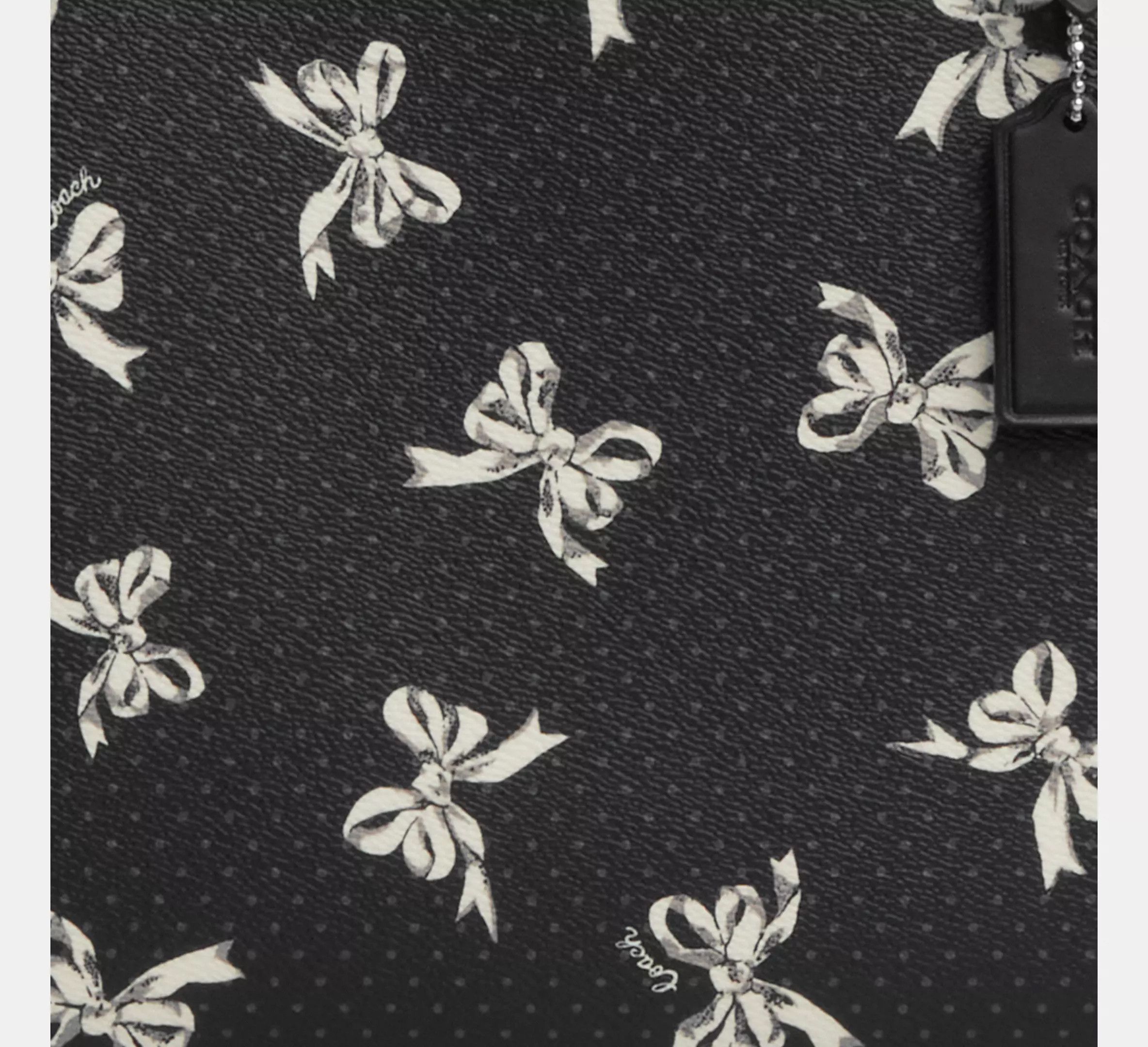 Coach NWT Coach Mollie Tote Bag With Bow Print CY647 Size ONE SIZE - 10 Thumbnail