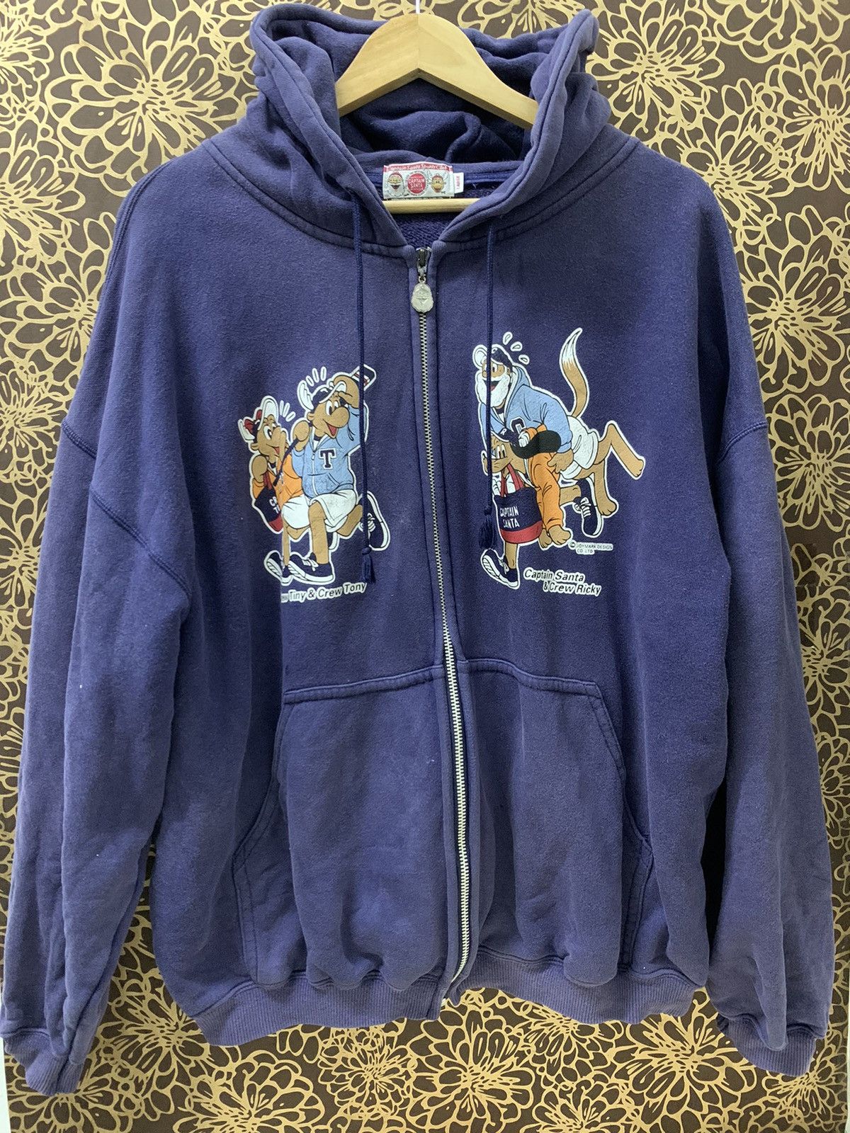 Vintage VINTAGE CAPTAIN SANTA SPORTS CLUB HOODIE Size US L / EU 52-54 / 3 - 1 Thumbnail