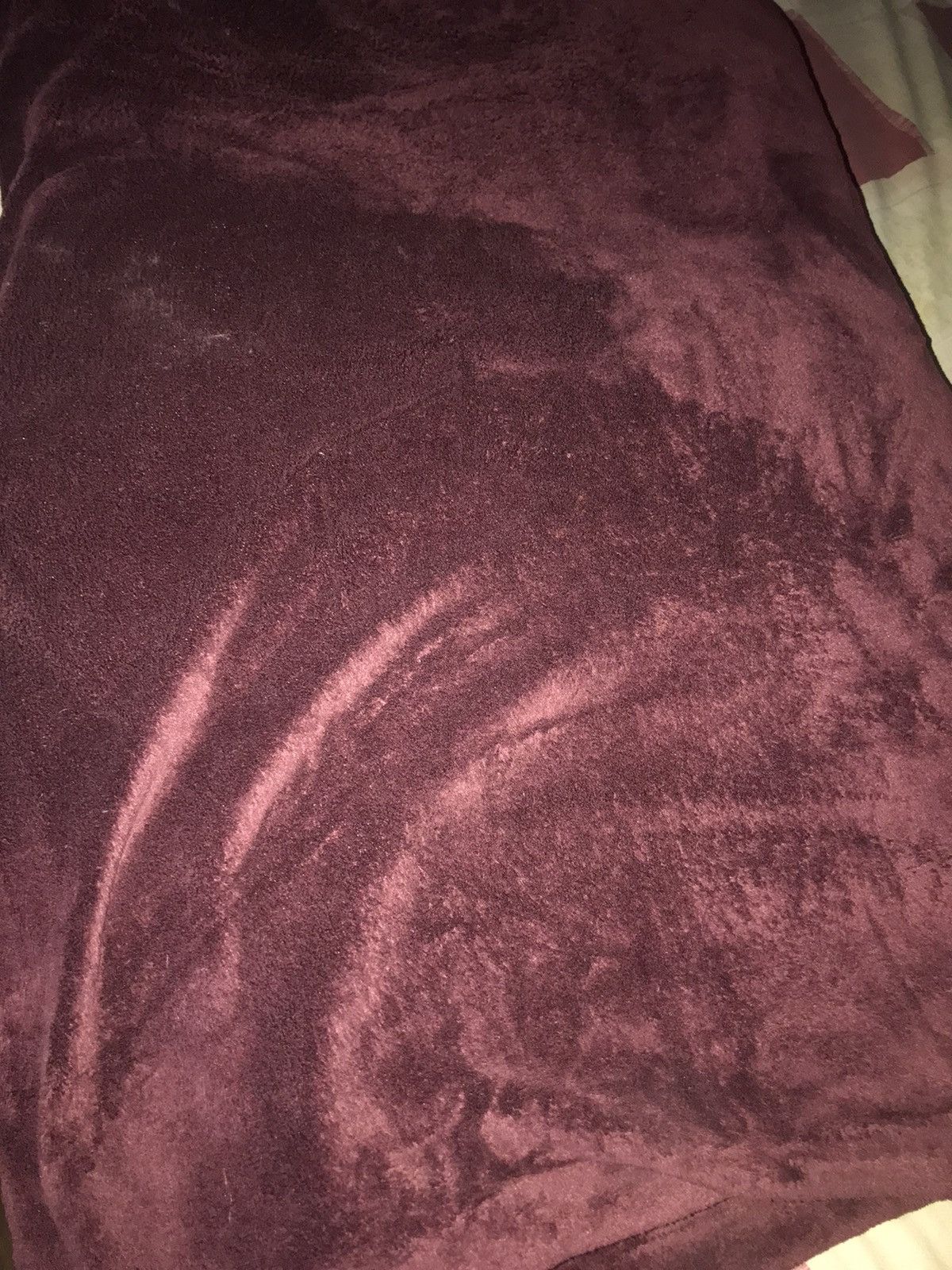 Calvin Klein Calvin Klein Solid Fleece Oversized Large Blanket - Wine Size ONE SIZE - 2 Thumbnail
