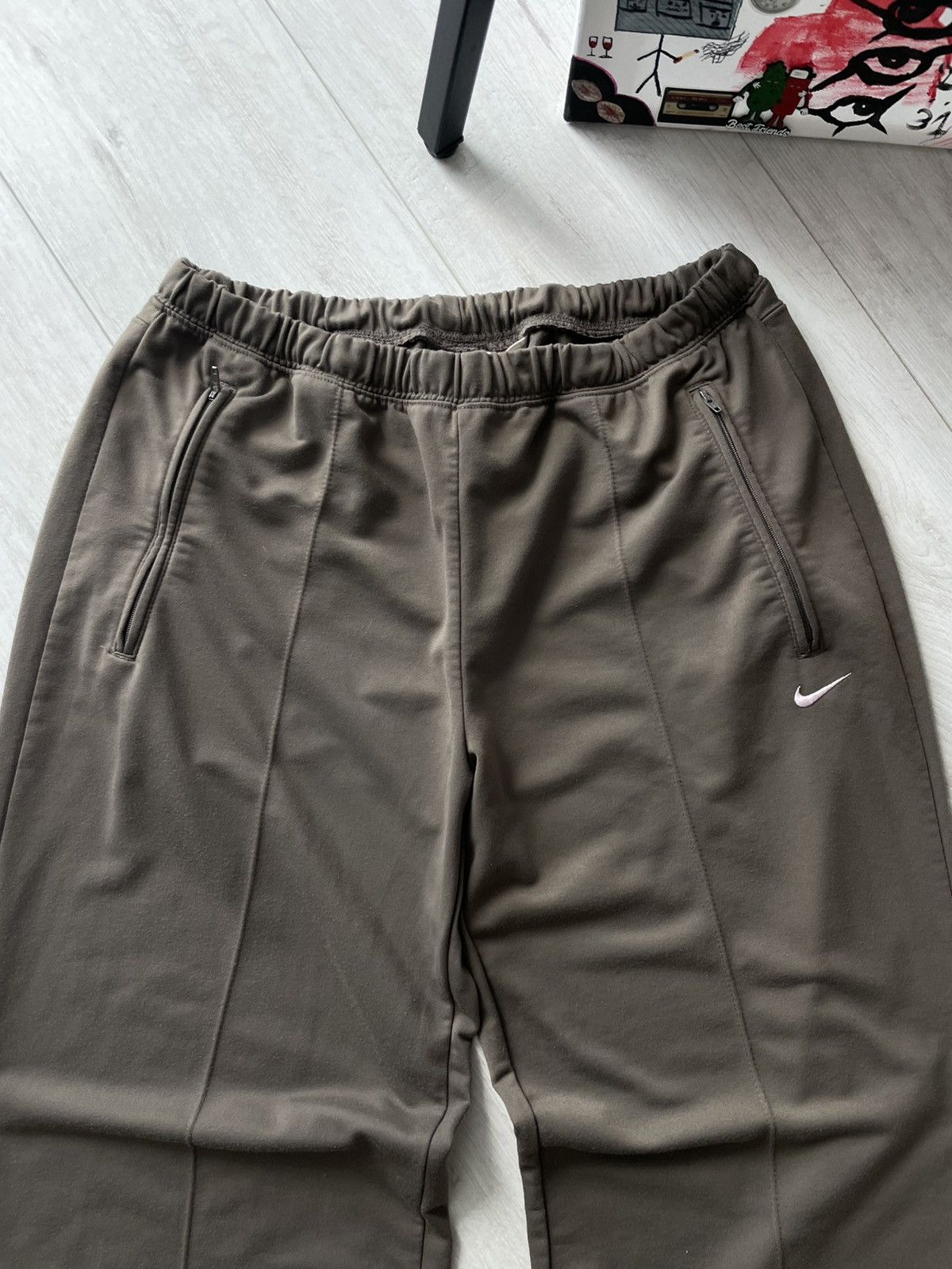Nike Vintage Nike 00’s Baggy Sweatpants Y2K Brown Swoosh RARE Size 27" / US 4 / IT 40 - 3 Thumbnail