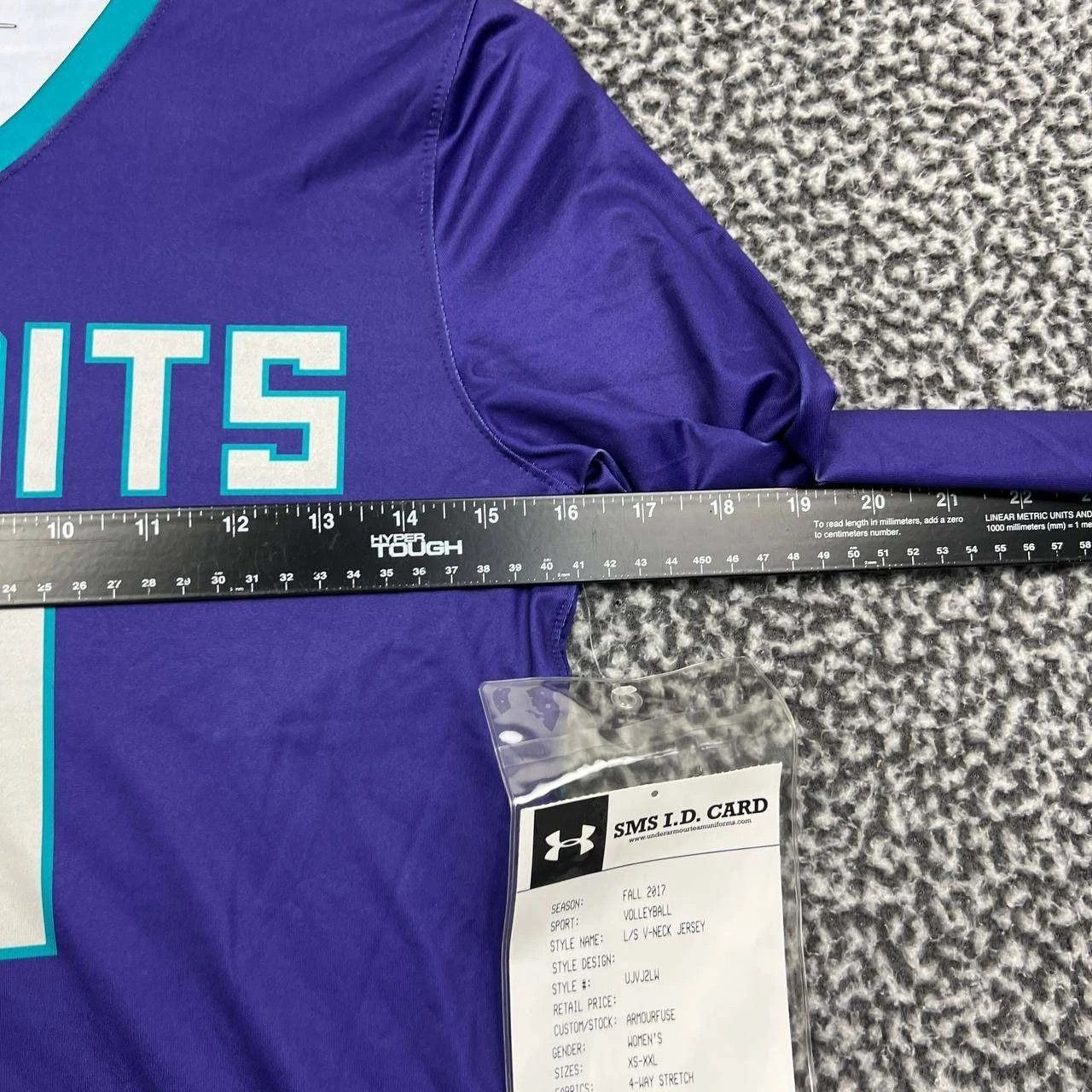Under Armour Bandits #19 Jersey Shirt Women Long Sleeve V-Neck New S Size S / US 4 / IT 40 - 3 Thumbnail