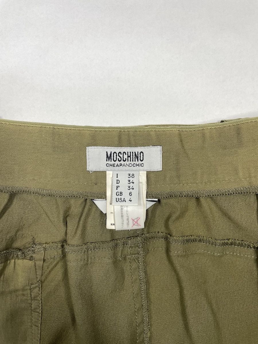 Moschino Moschino Cheap and Chic | Army Green Cargo Patch Skirt Size 26" / US 2 / IT 38 - 3 Thumbnail