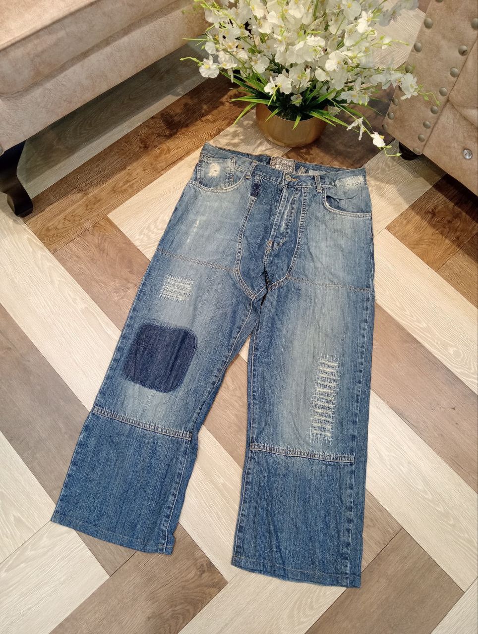 Stussy STUSSY WORKGEAR DISTRESSED JEANS - SIZE 32 Size US 32 / EU 48 - 2 Thumbnail