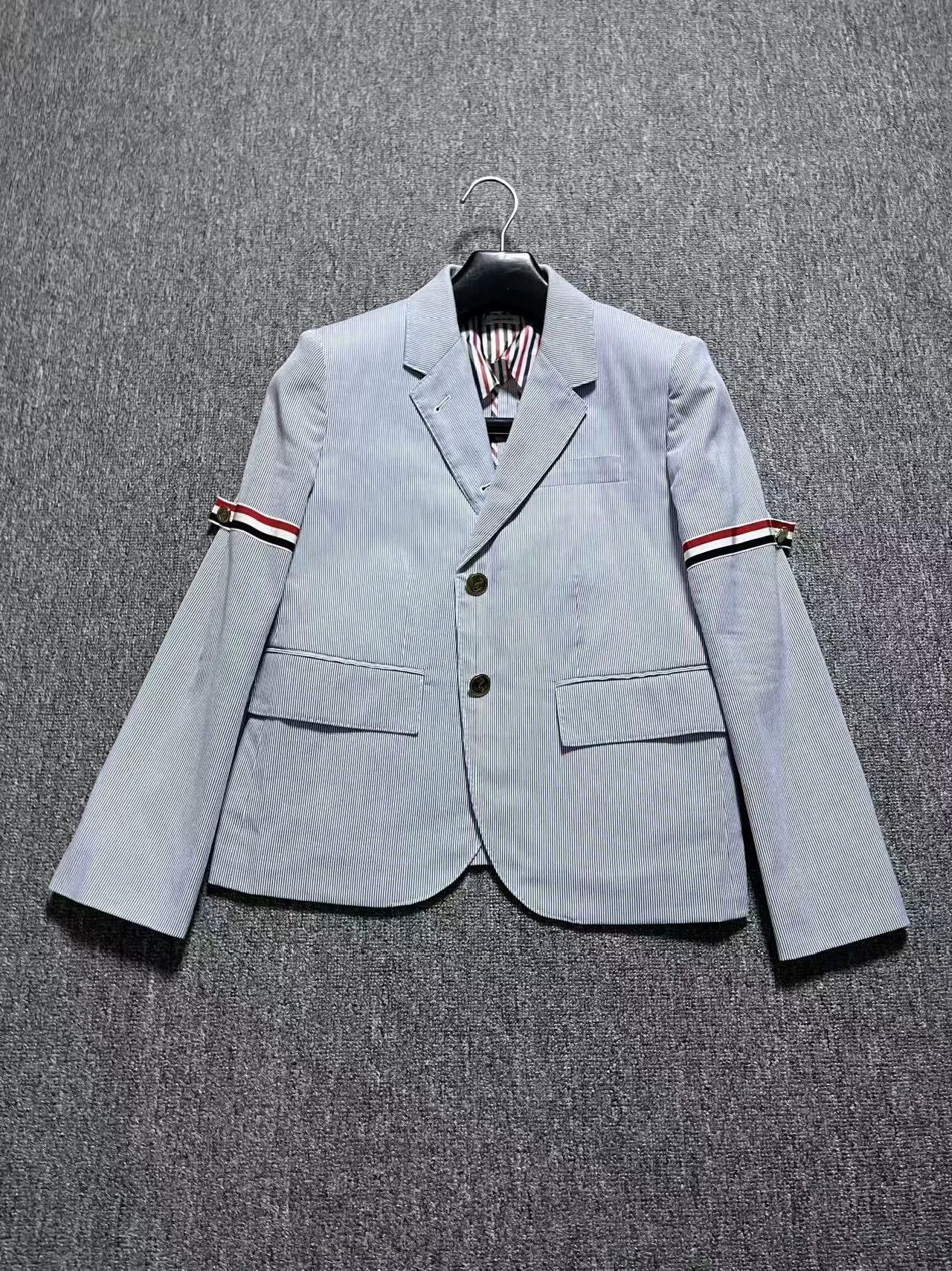 Thom Browne Thom Browne Blue Striped Women's Suit Size M / US 6-8 / IT 42-44 - 1 Thumbnail